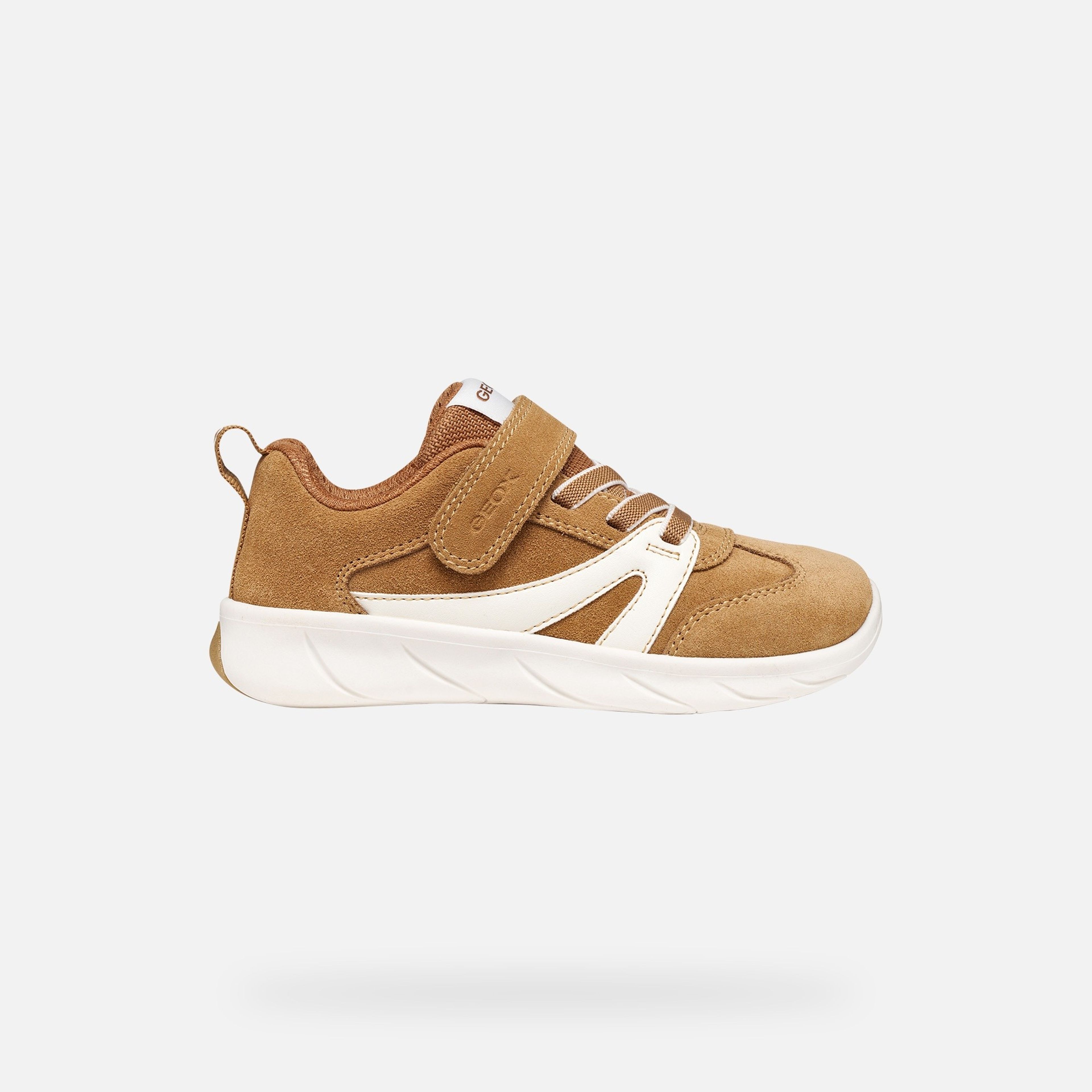 Svetlohnedé chlapčenské barefoot tenisky Geox Foot-run - 002