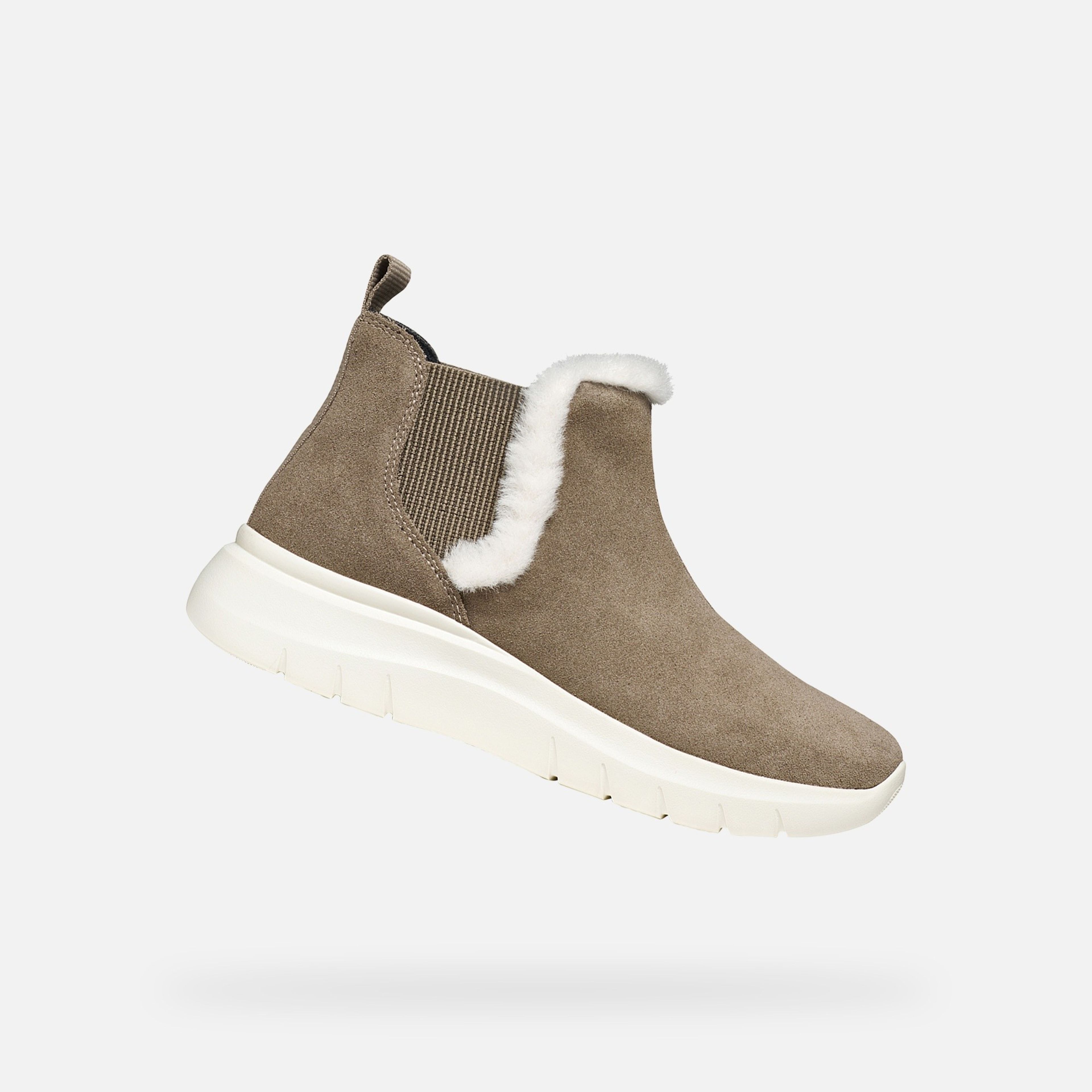 Svetlosivá dámska členková obuv Geox Plummery - 001