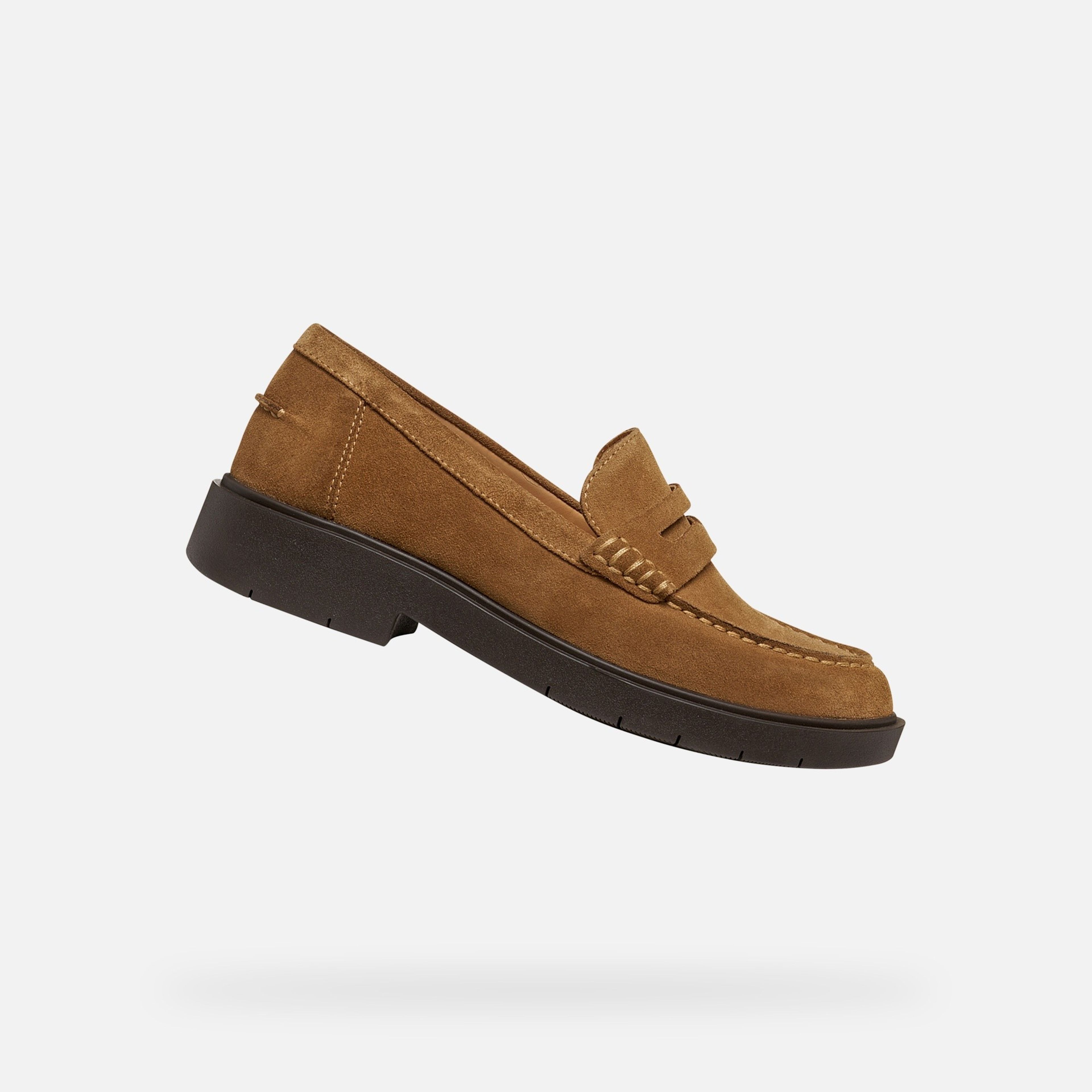 Hnědá dámská mokasíny Geox Spherica EC1 - 001
