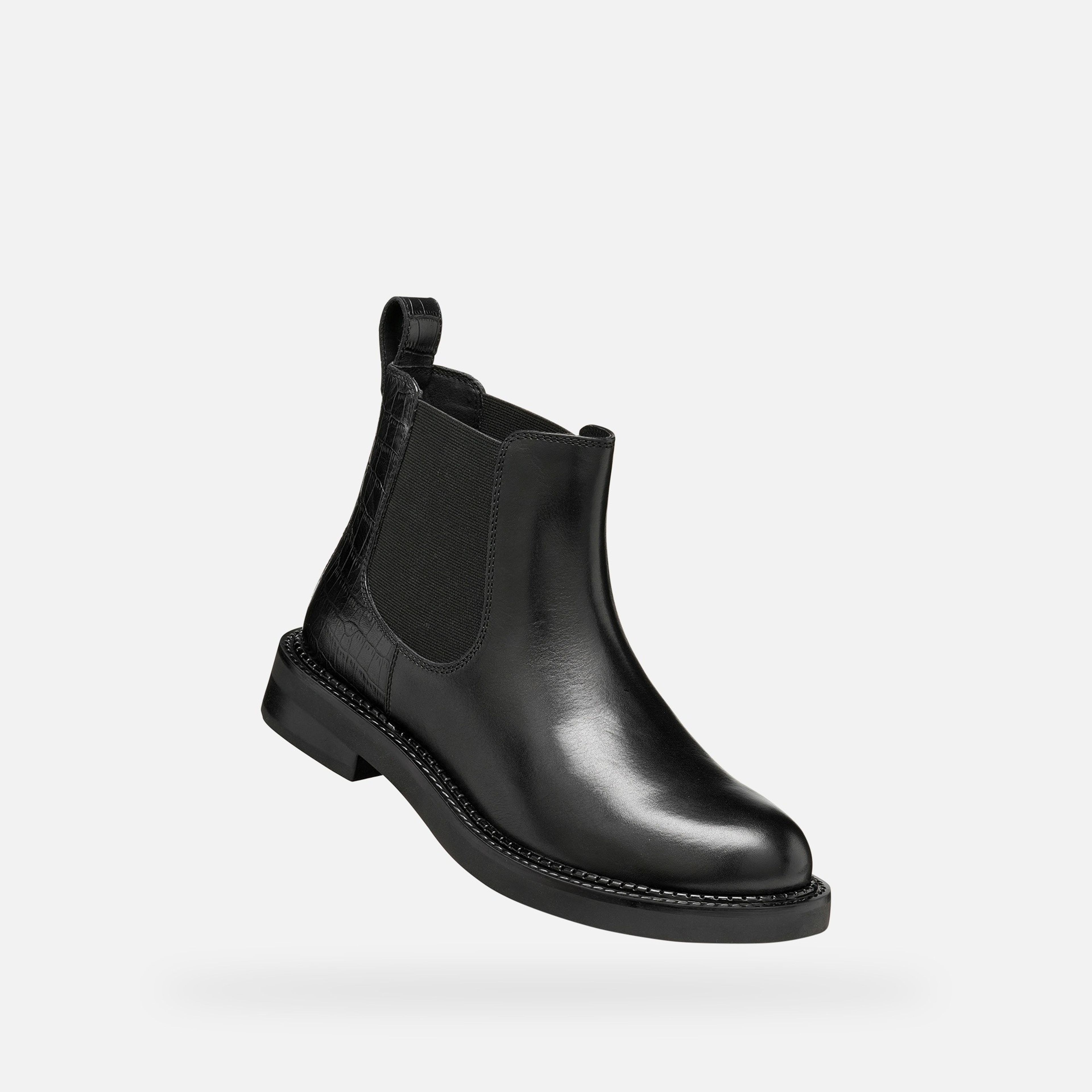 Čierna dámska členková obuv Geox Serilda - 005