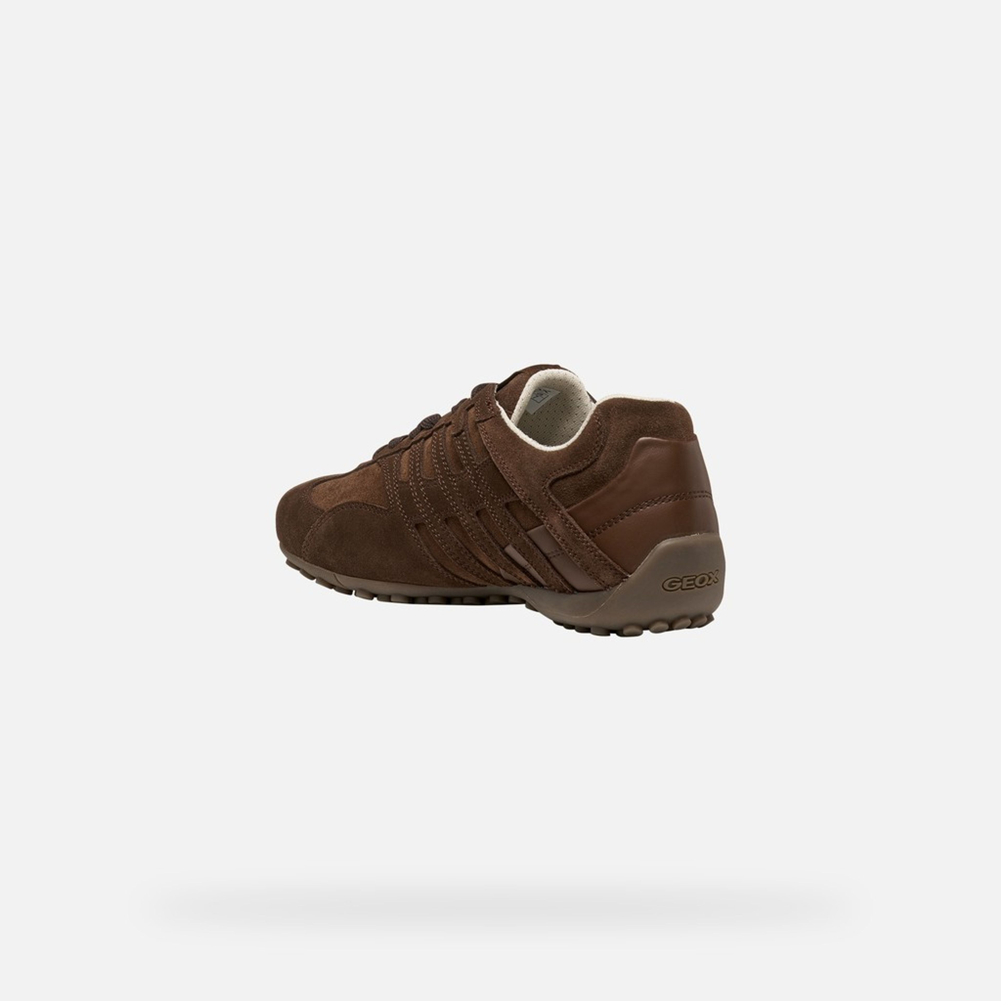 Tmavohnedé dámske tenisky Geox Snake - 004