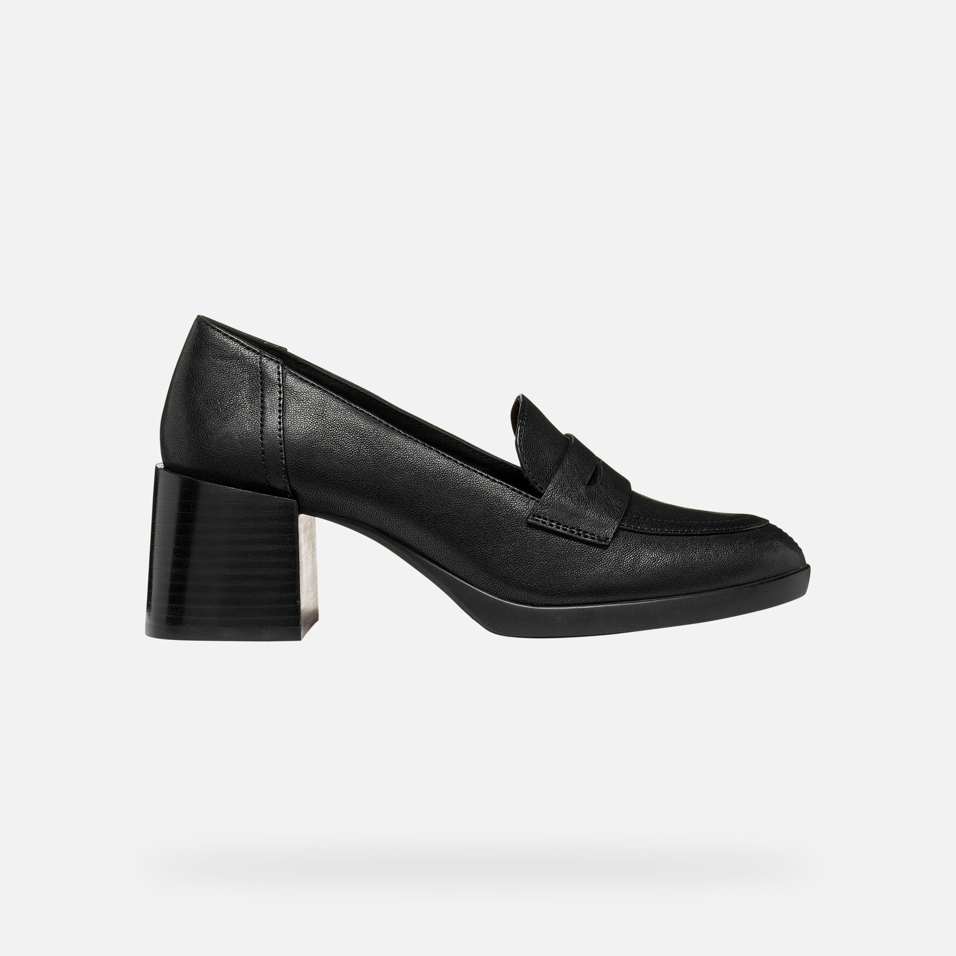 Černá dámská obuv na podpatku Geox Walk Pleasure 55T - 002