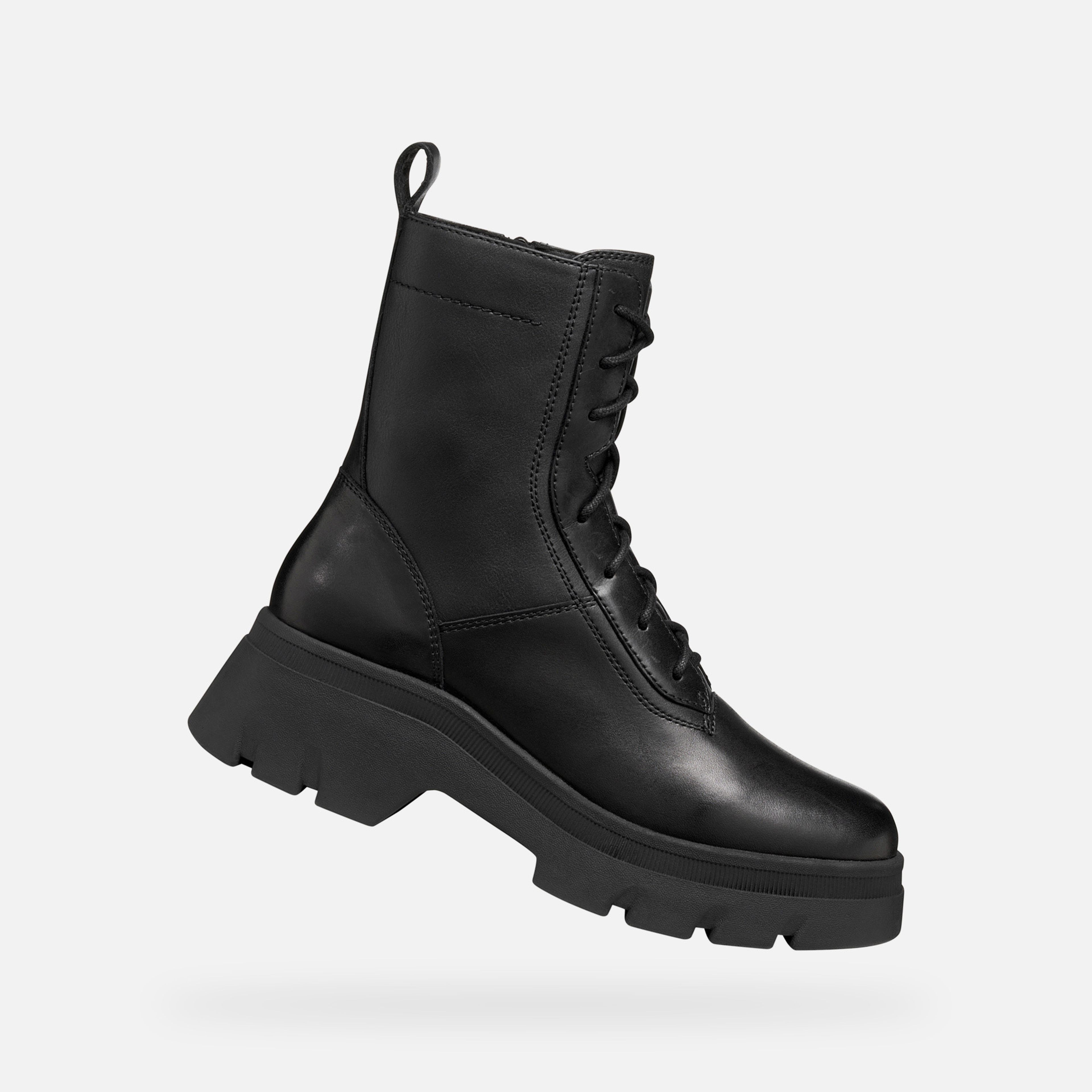 Černá dámská kotníková obuv Geox Pluette