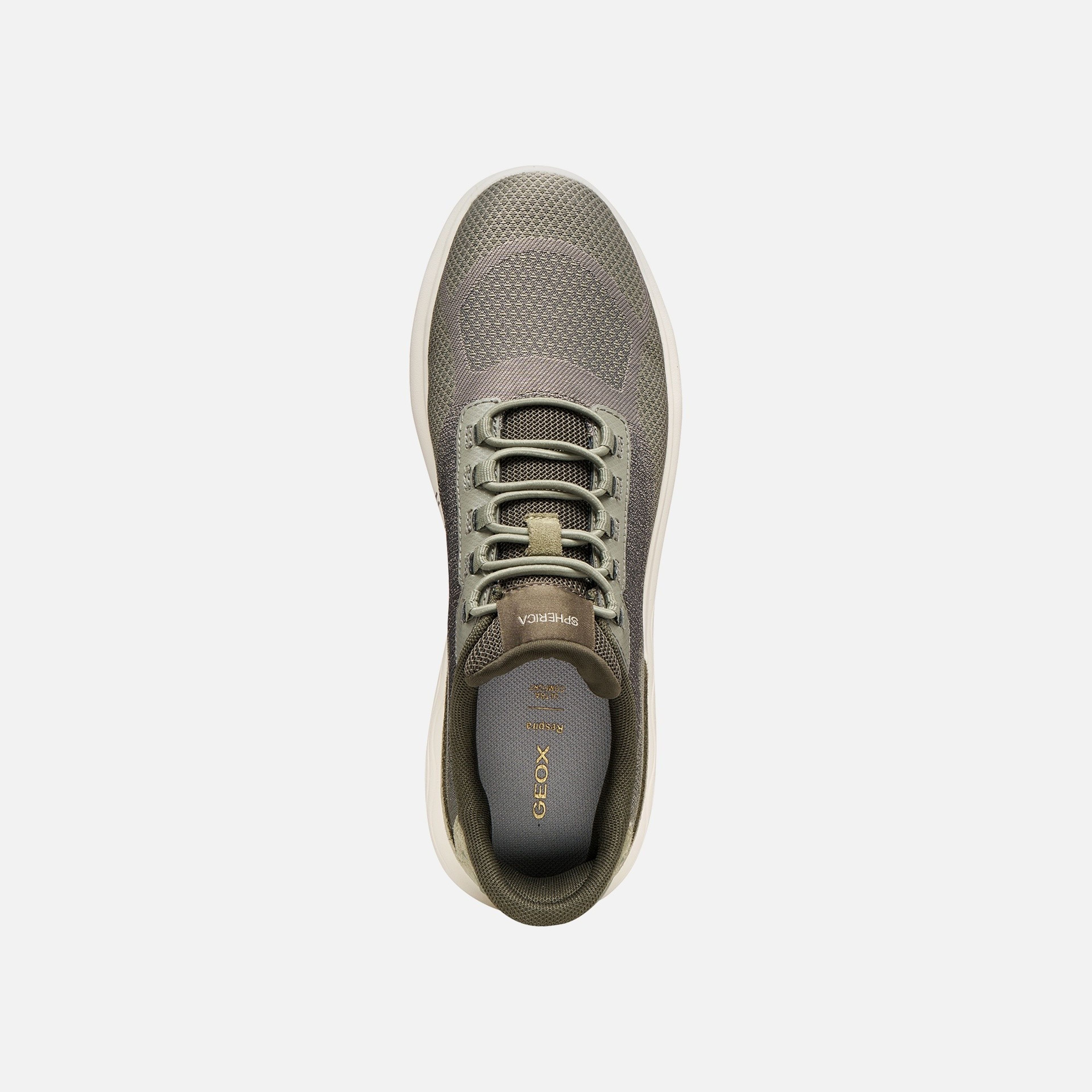 Sneakers verde deschis pentru femei Geox Spherica Plus WR - 007