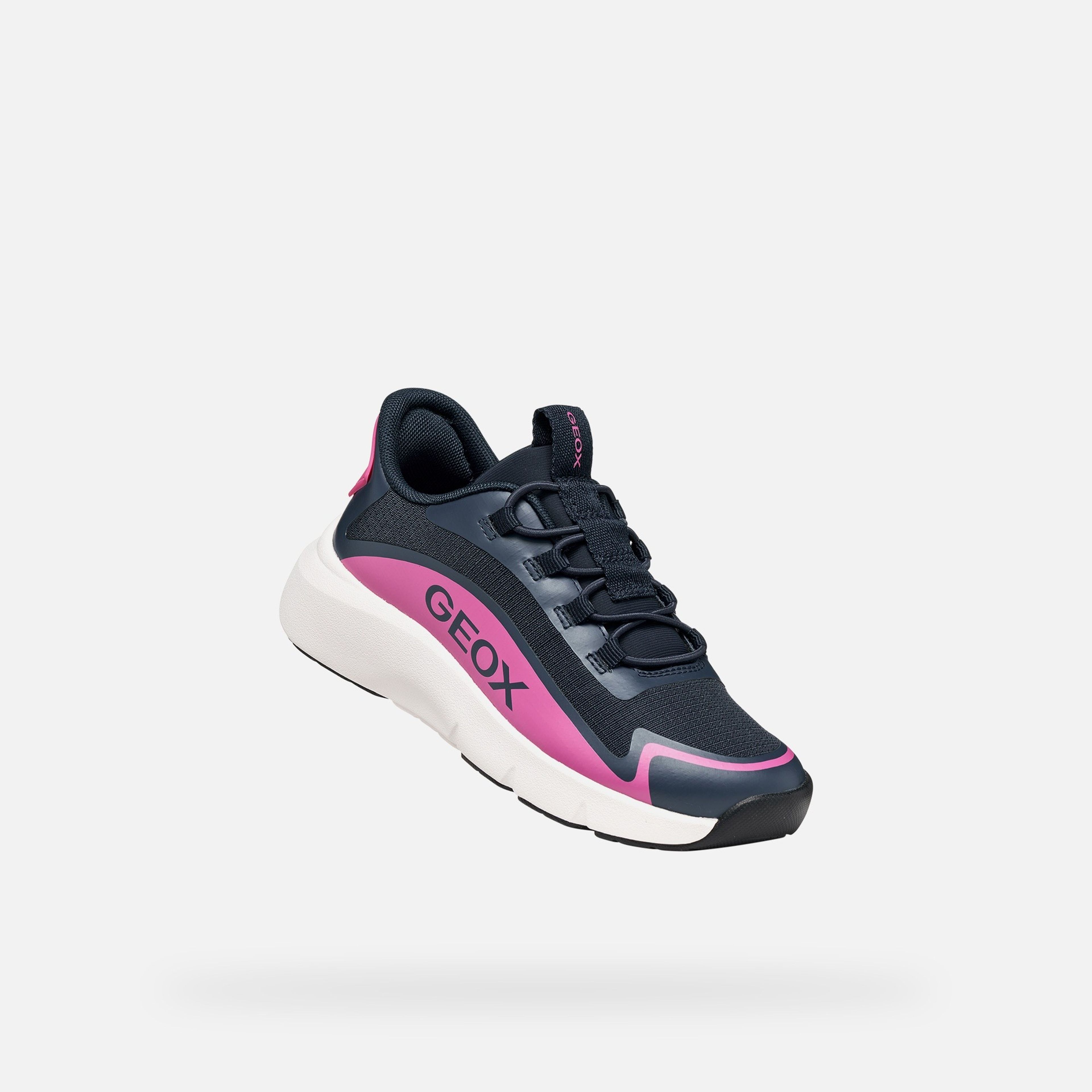 Tmavomodré dievčenské tenisky Geox Pro-ran Fast in - 005