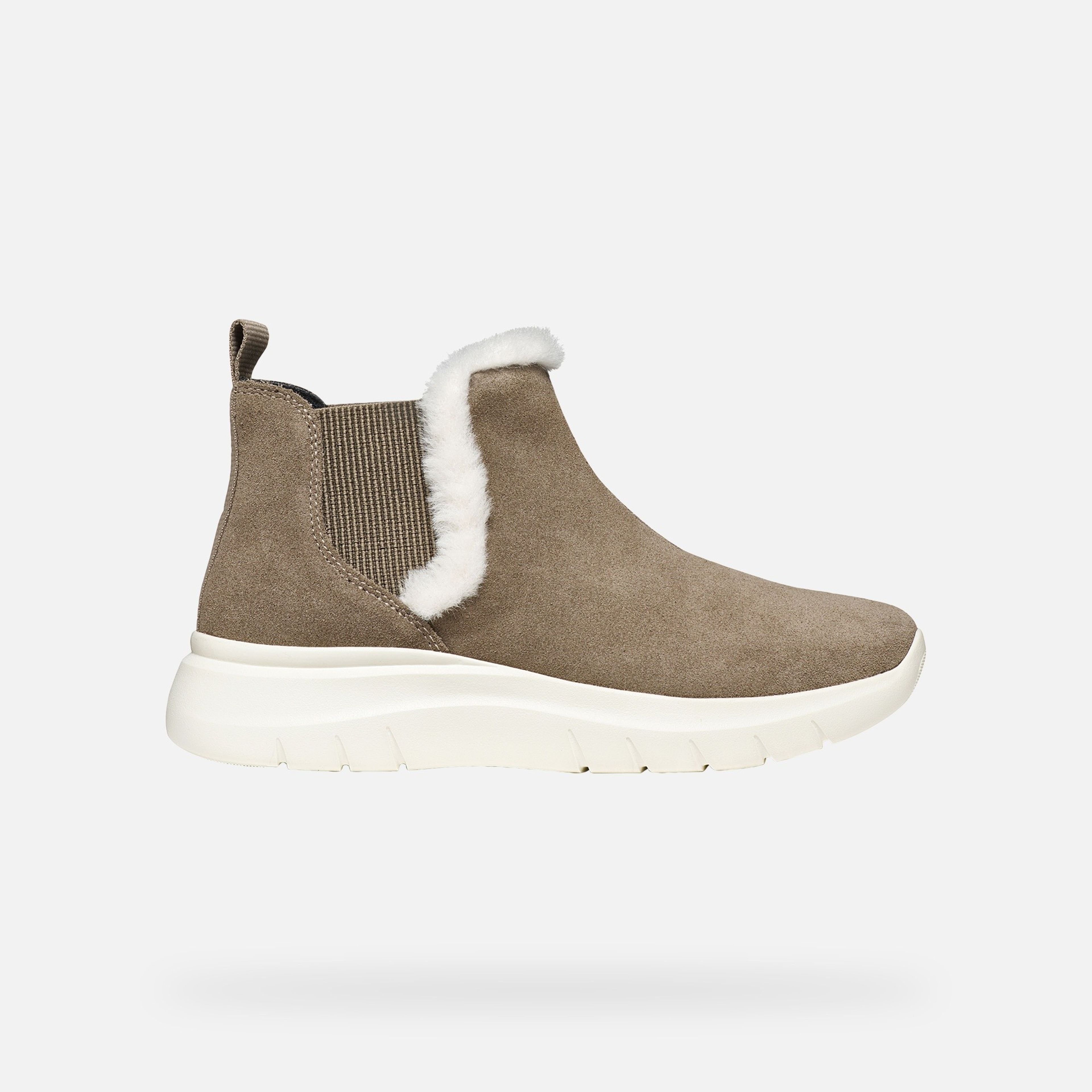 Svetlosivá dámska členková obuv Geox Plummery - 002
