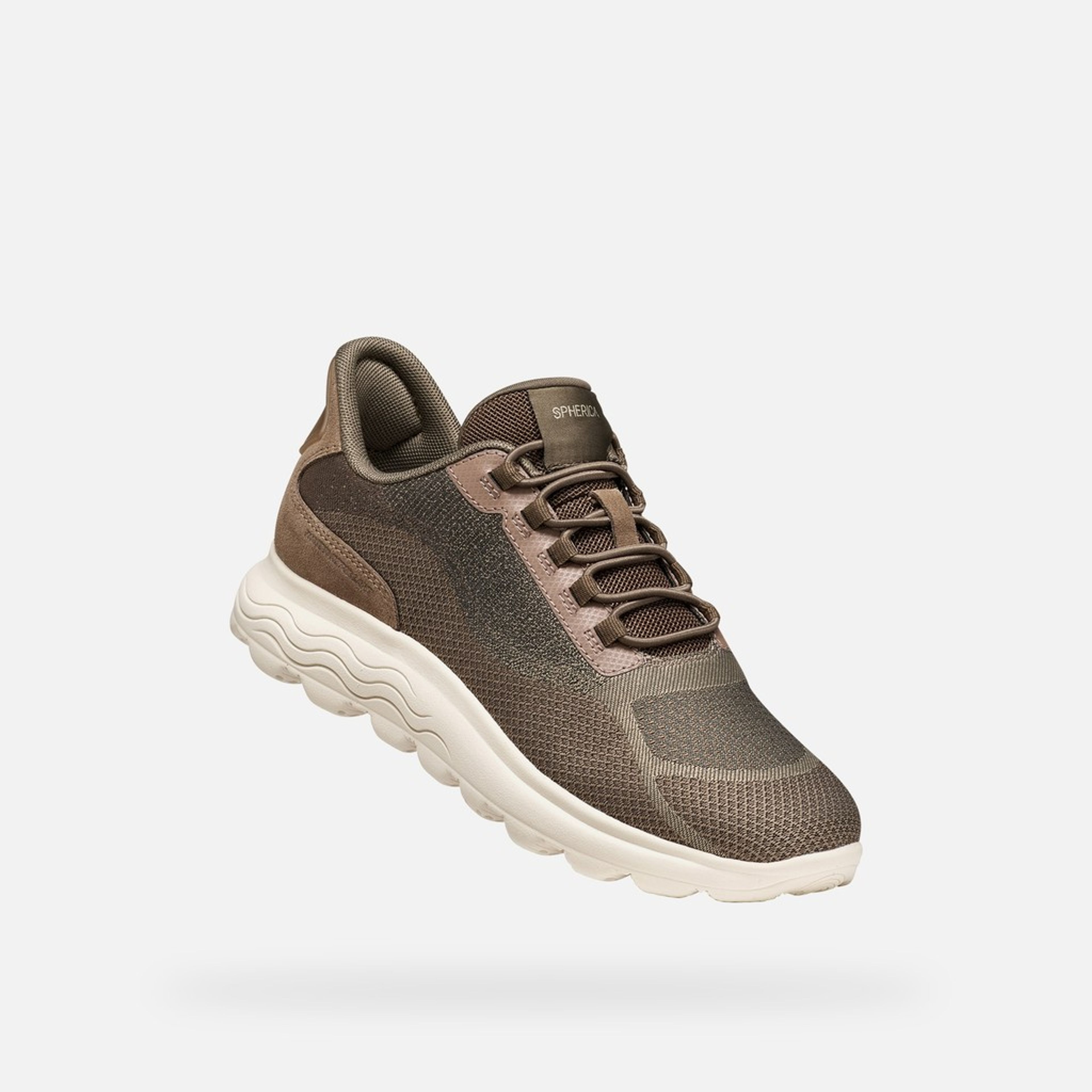 Tmavě hnědé dámské tenisky Geox Spherica Plus - 005