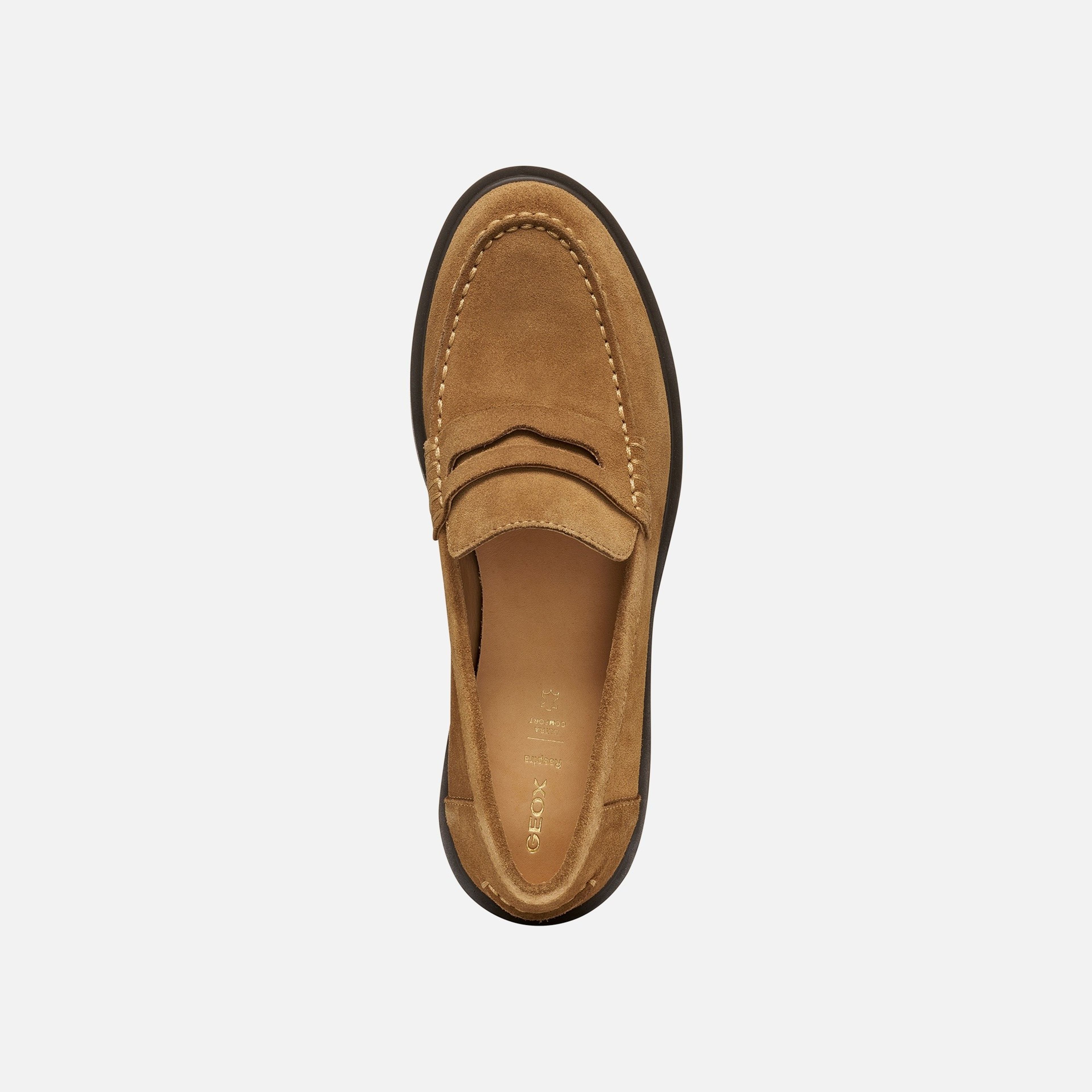 Hnědá dámská mokasíny Geox Spherica EC1 - 007