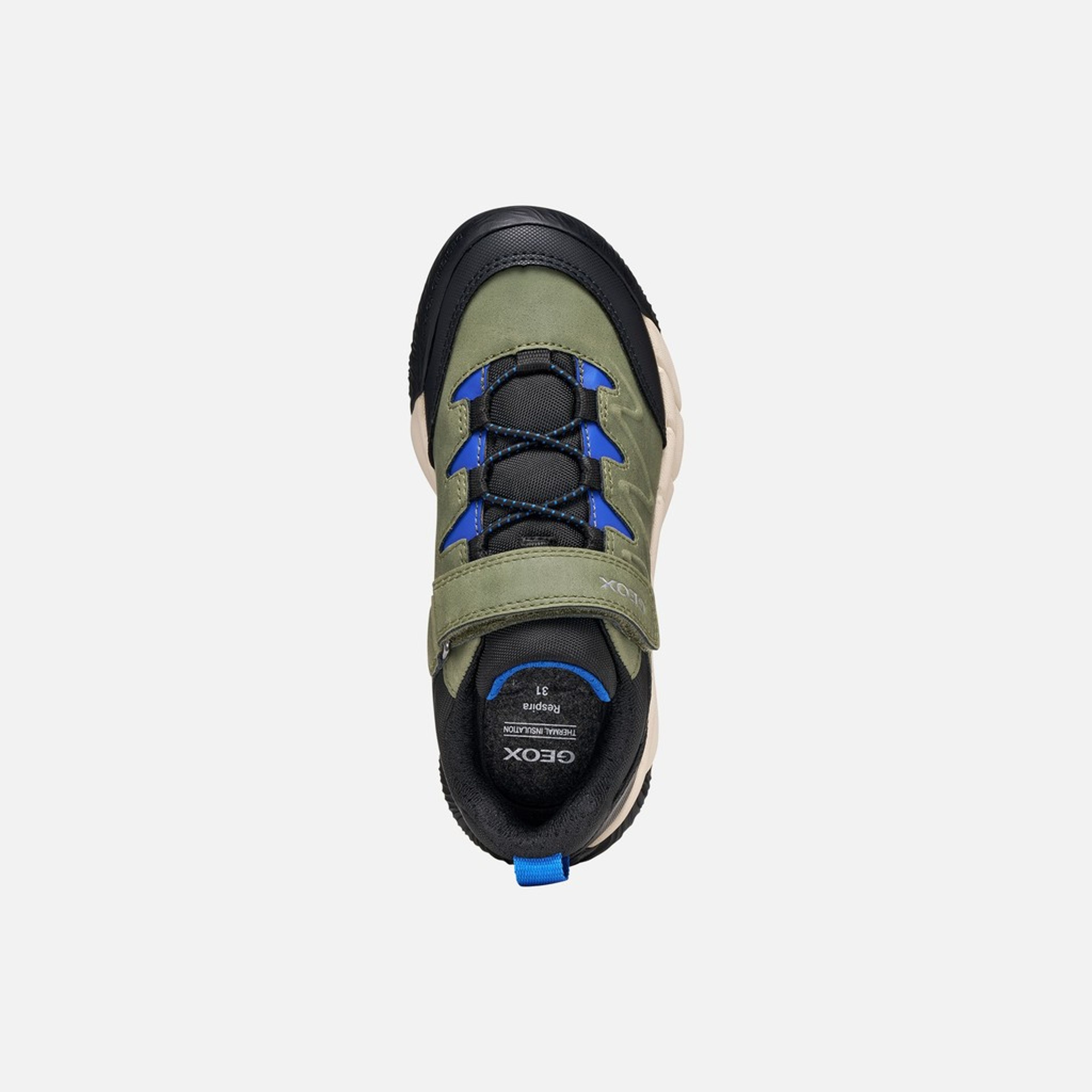 Khaki chlapecké tenisky Geox Flexyper Pro B - 006