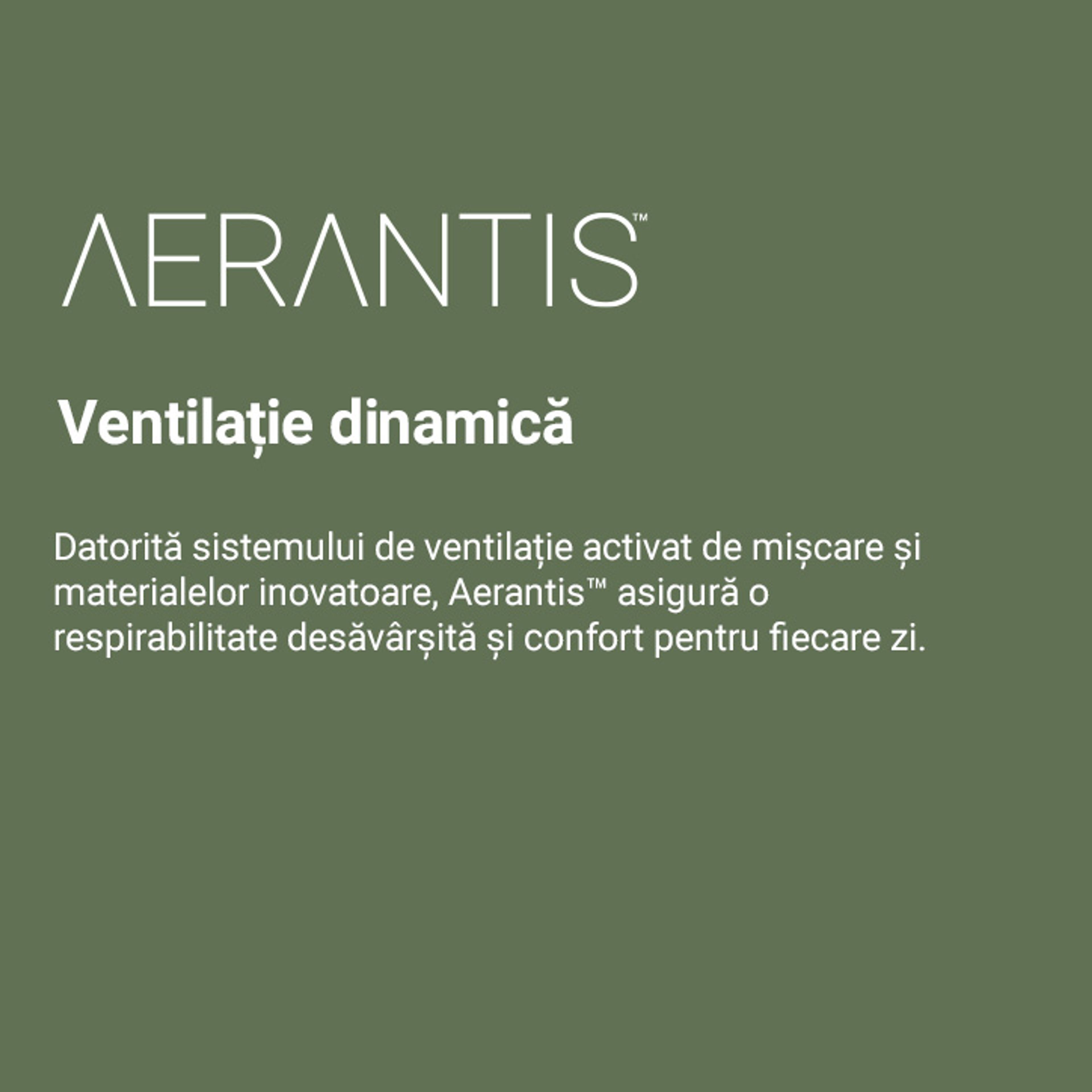 Aerantis™ – respirabilitate la fiecare pas