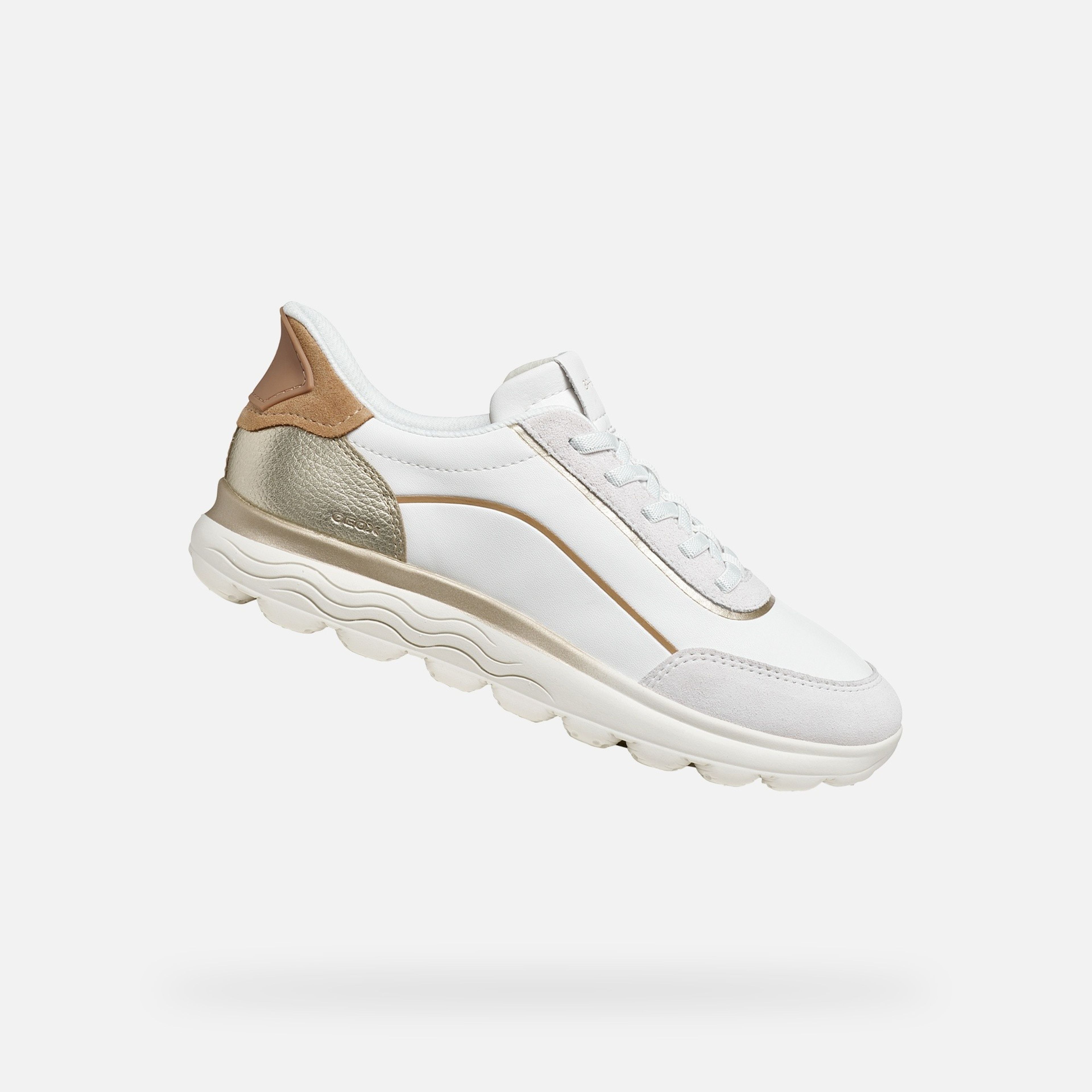 Bílé dámské tenisky Geox Spherica Plus Fast in