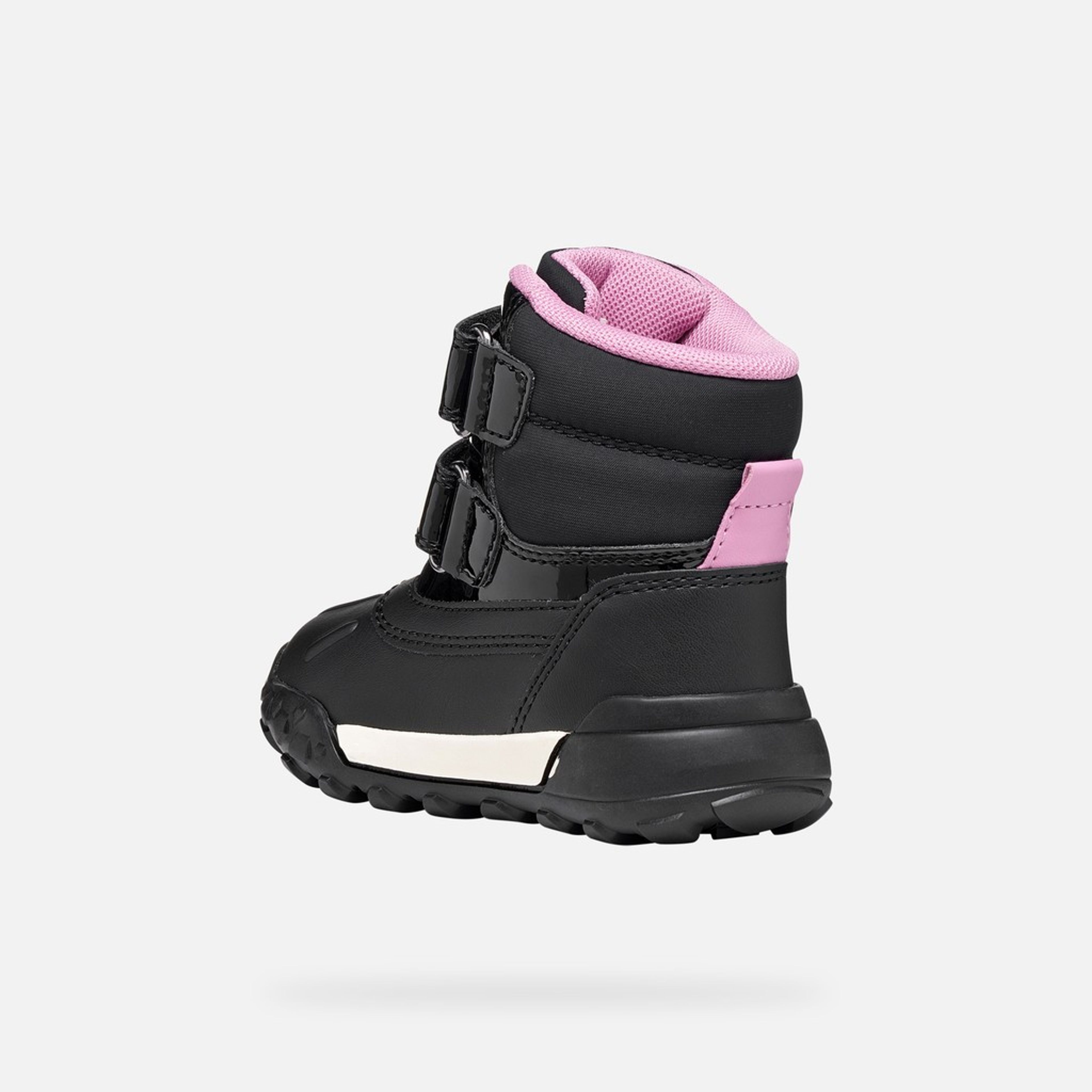 Czarne buty zimowe dla dziewczynek Geox Trekkyup - 004