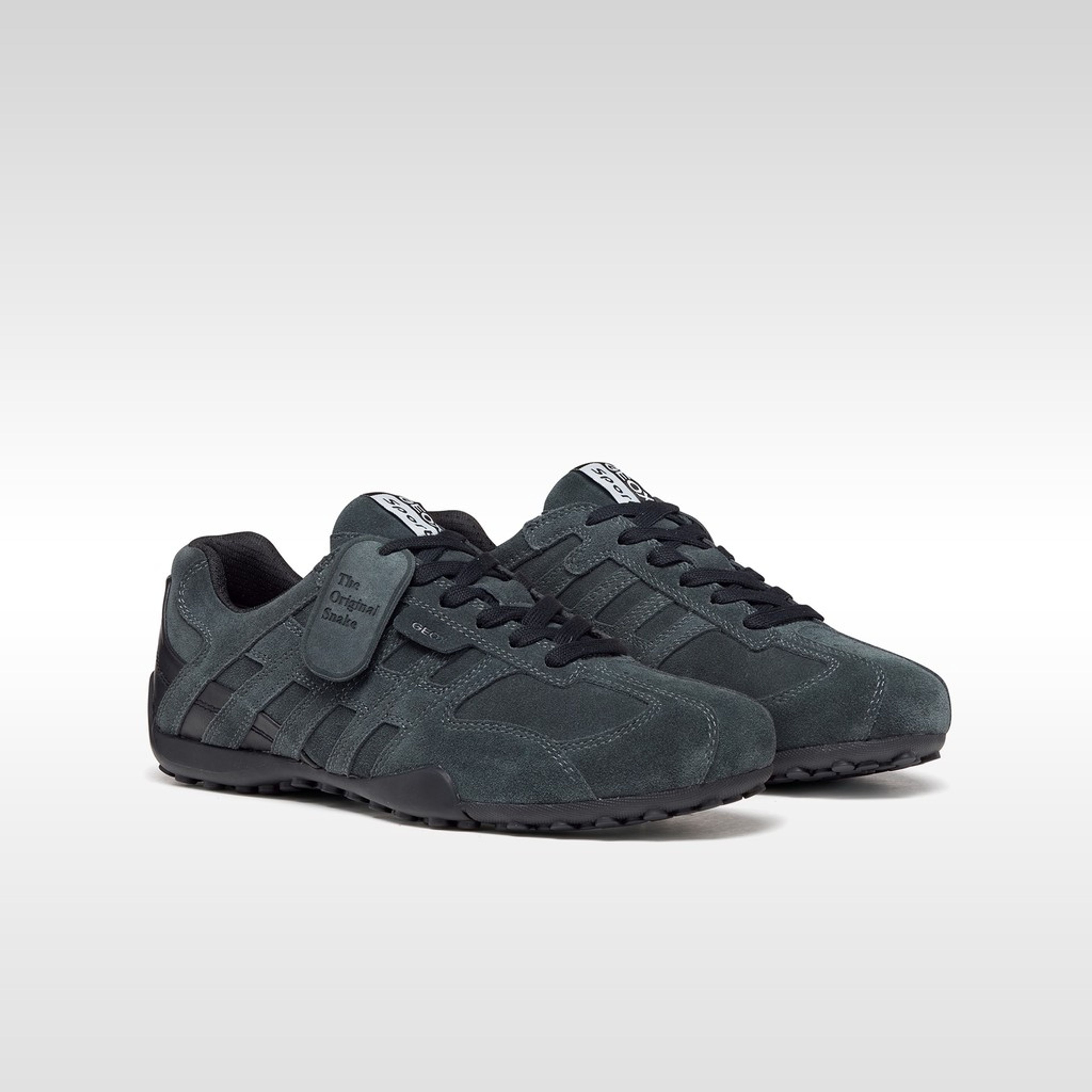 Sneakers gri pentru bărbați Geox Snake - 008