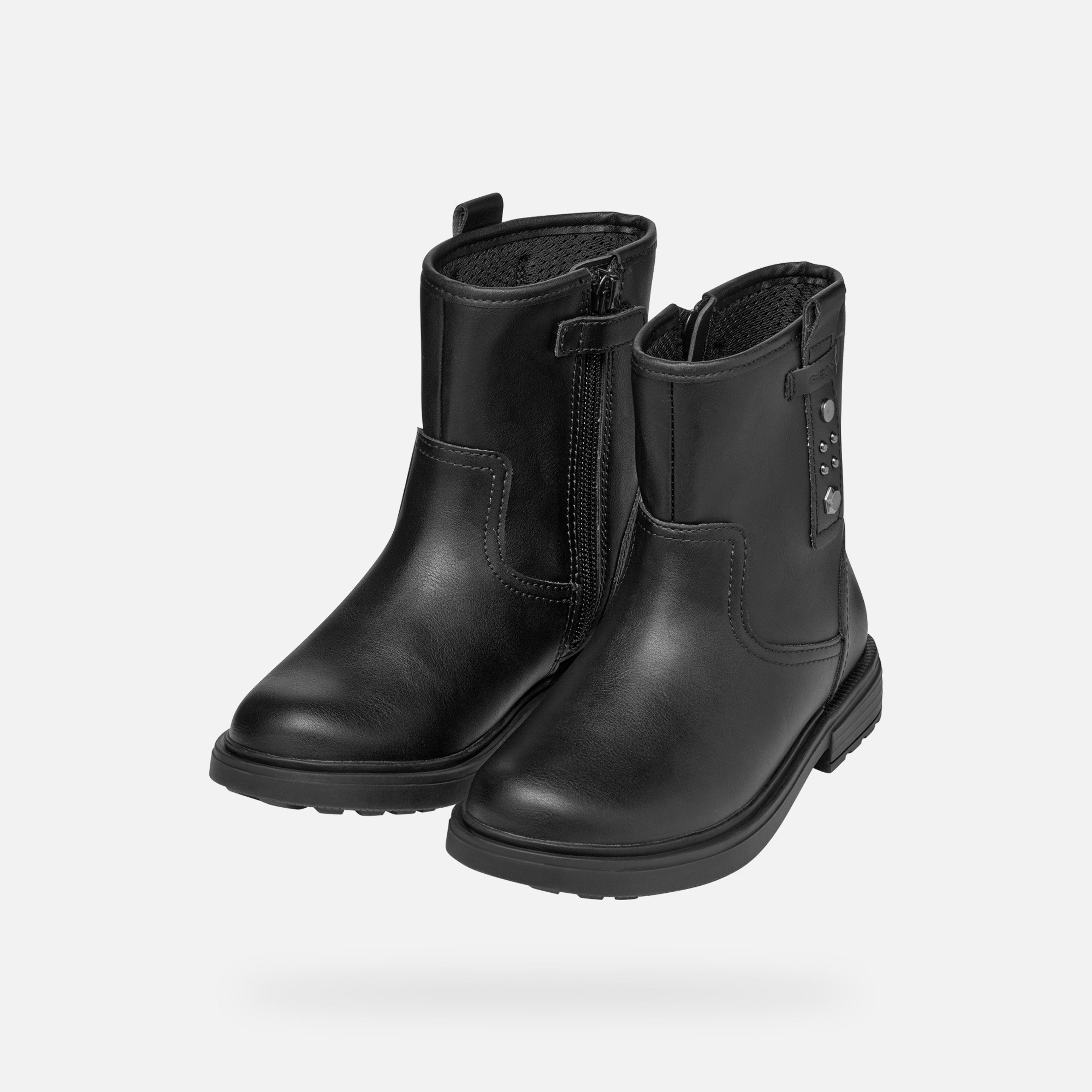 Čierna dievčenská členková obuv Geox Eclair Girl