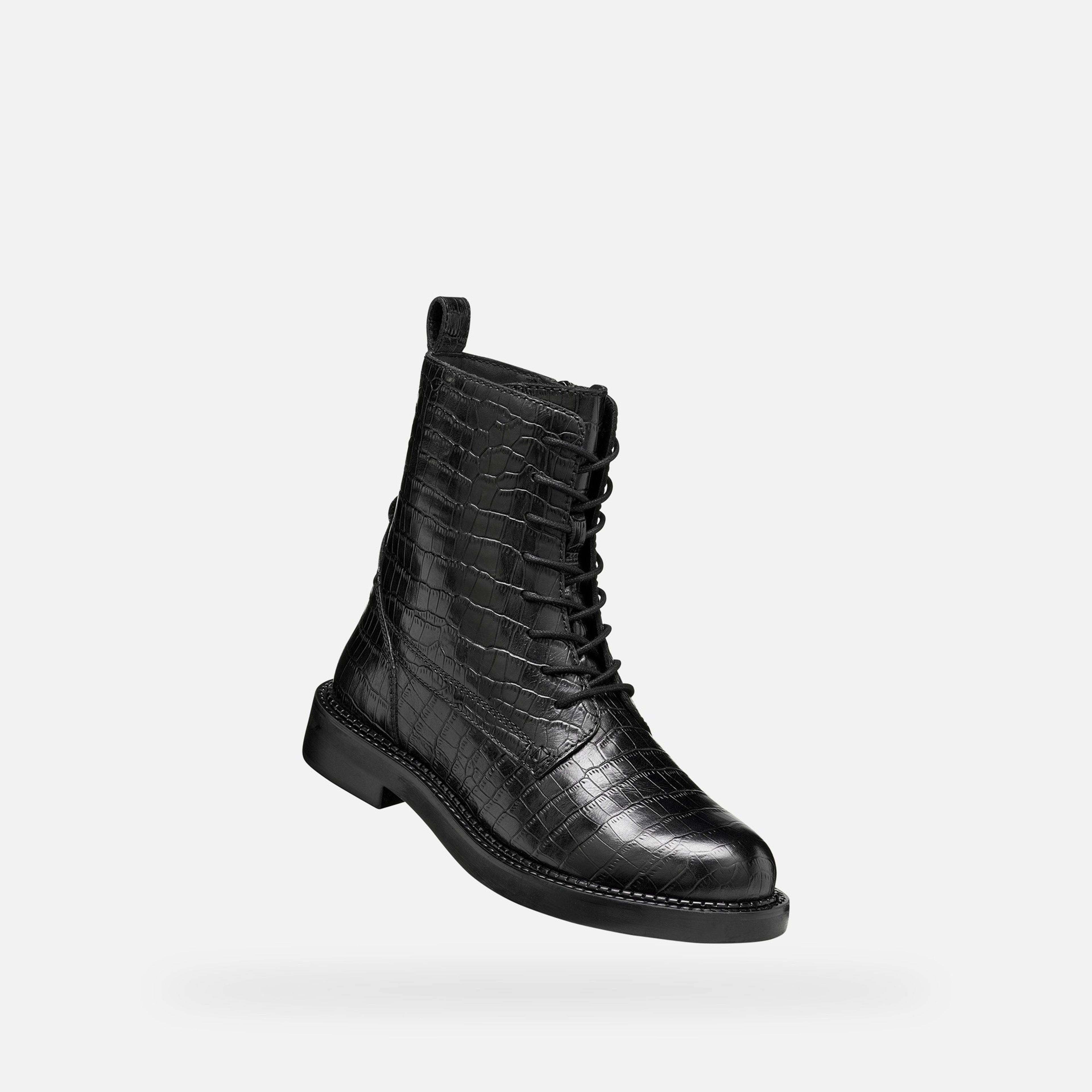 Čierna dámska členková obuv Geox Serilda - 005