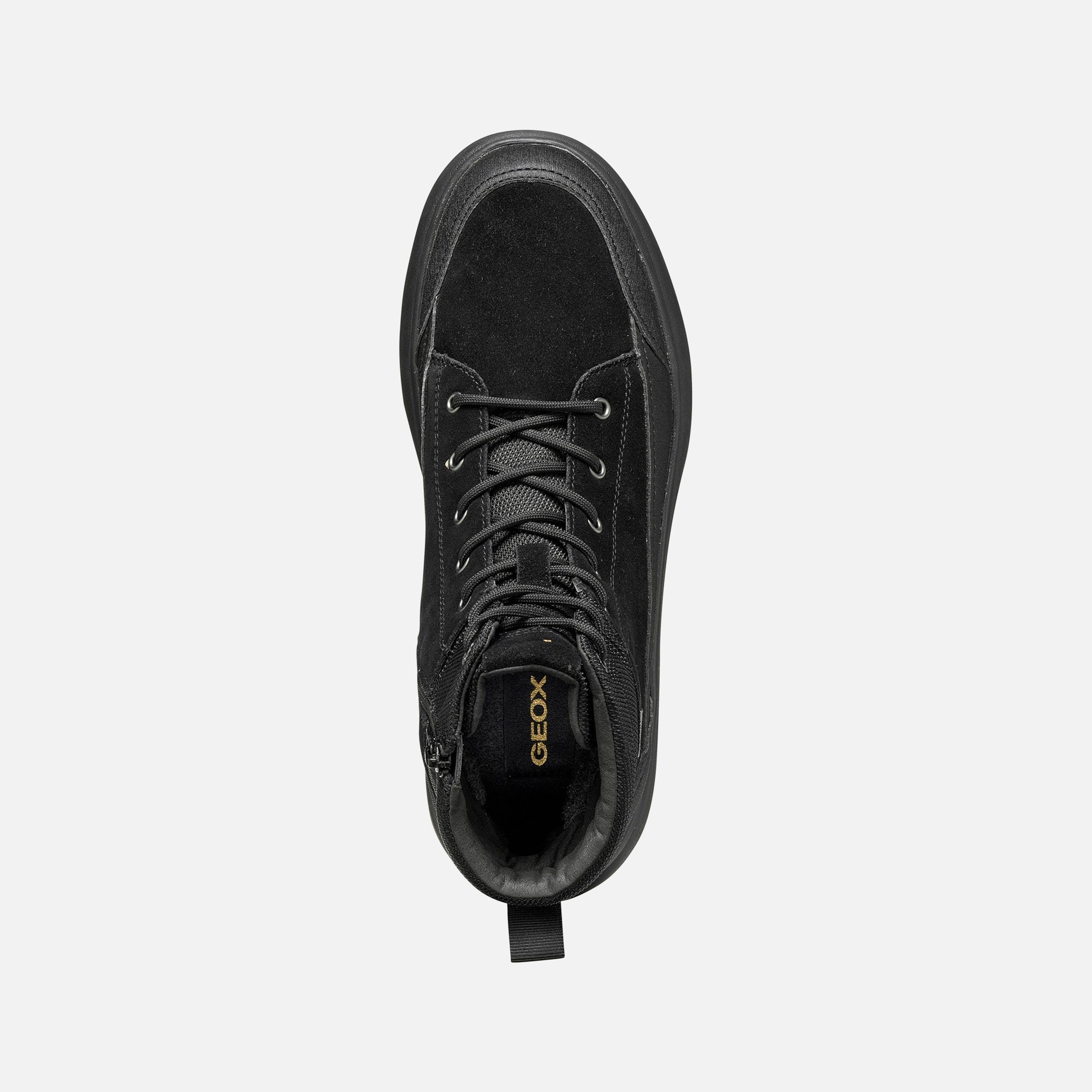 Czarne męskie buty za kostkę Geox Granito + Grip B A - 006