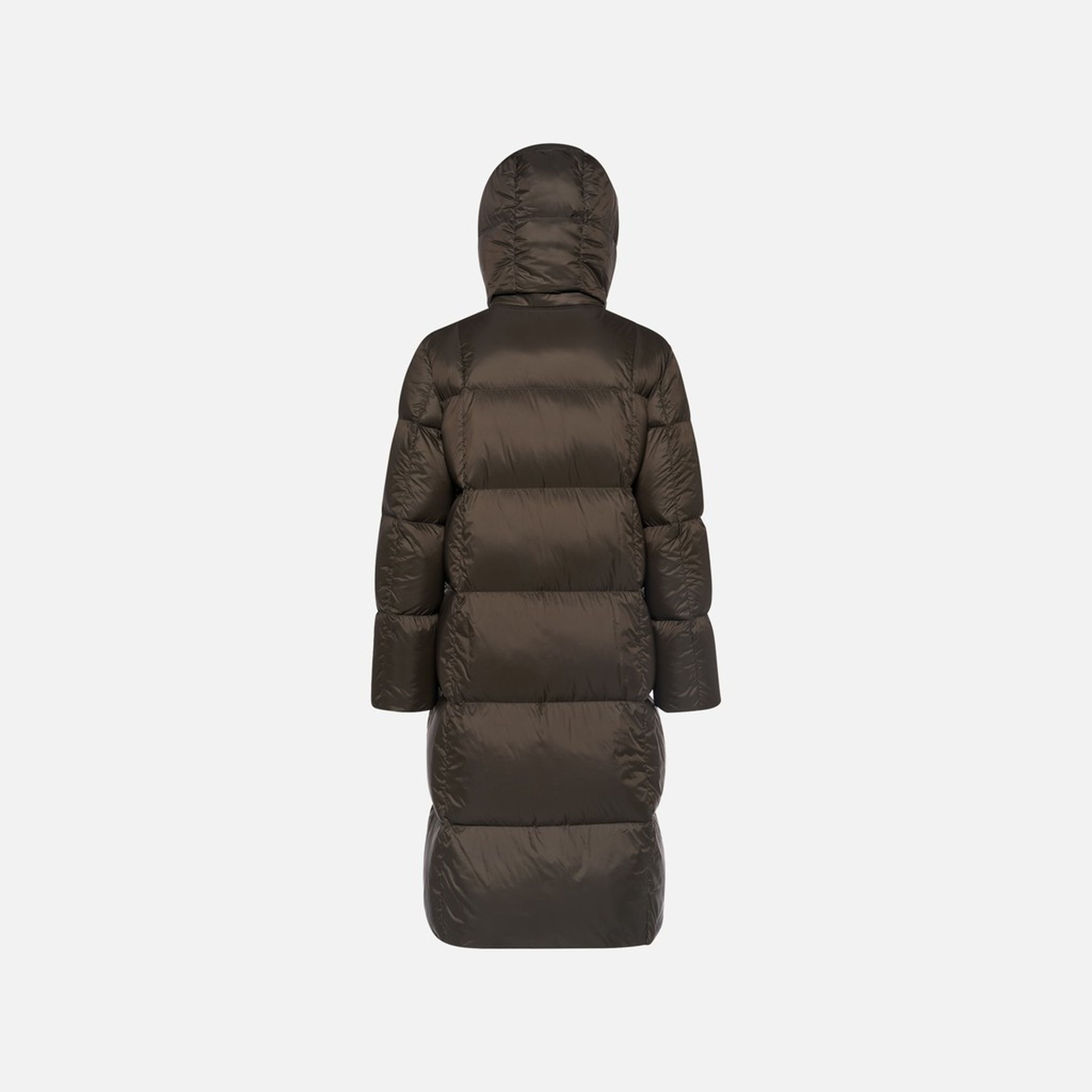 Tmavě hnědá dámská péřová bunda Geox Arlara - 008