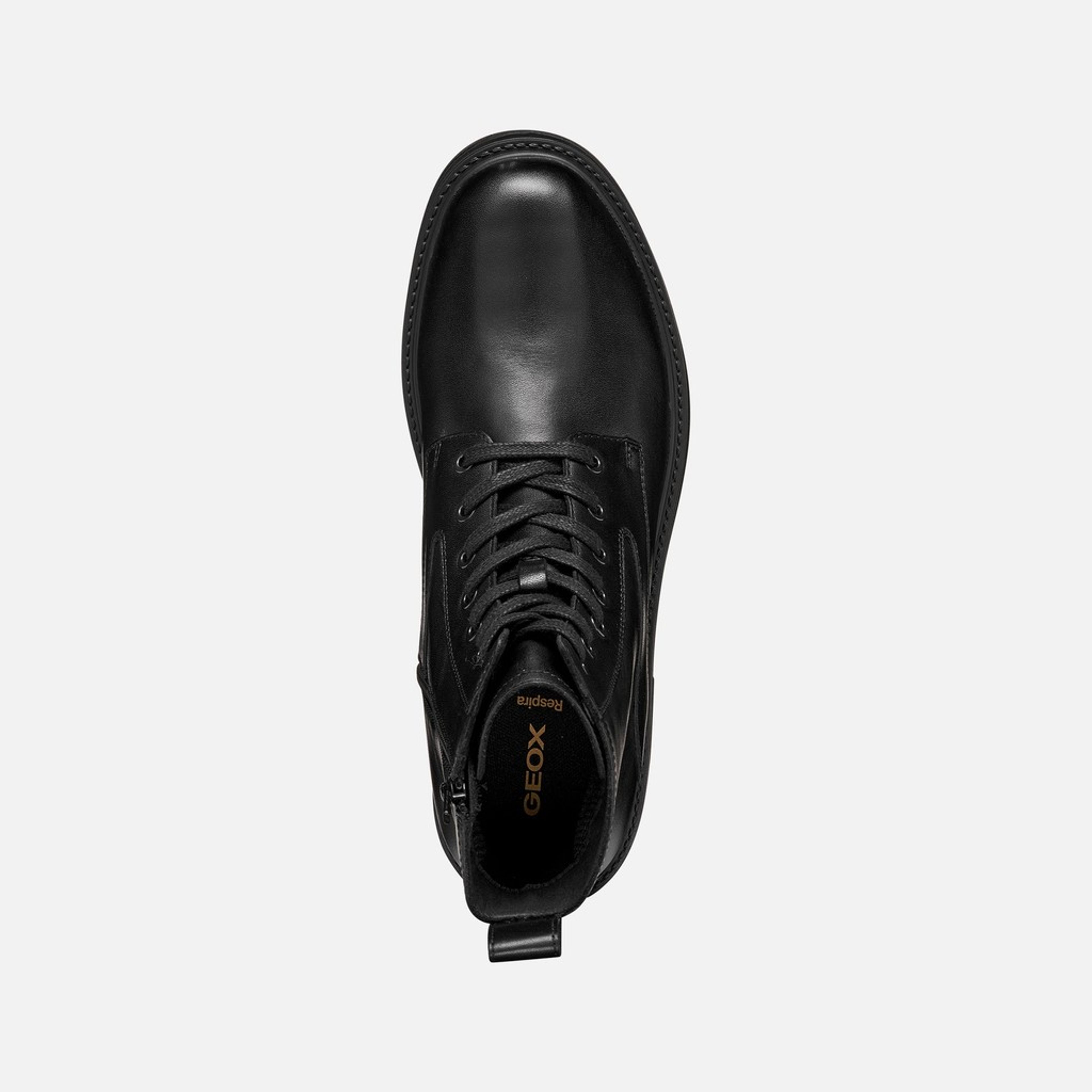 Czarne męskie buty za kostkę Geox Lagorai + Grip B A - 008
