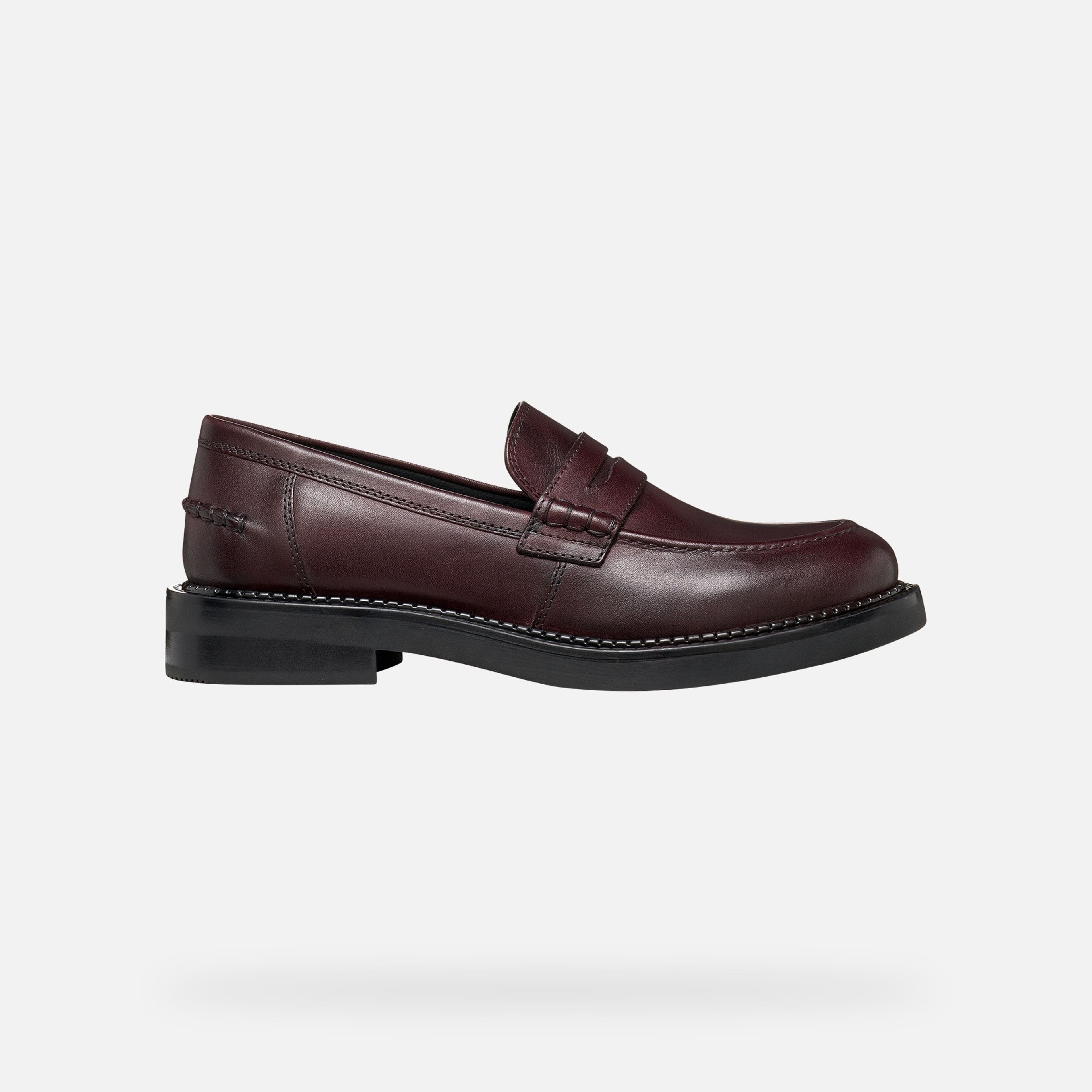 Tmavě hnědé dámské mokasíny Geox Serilda - 002