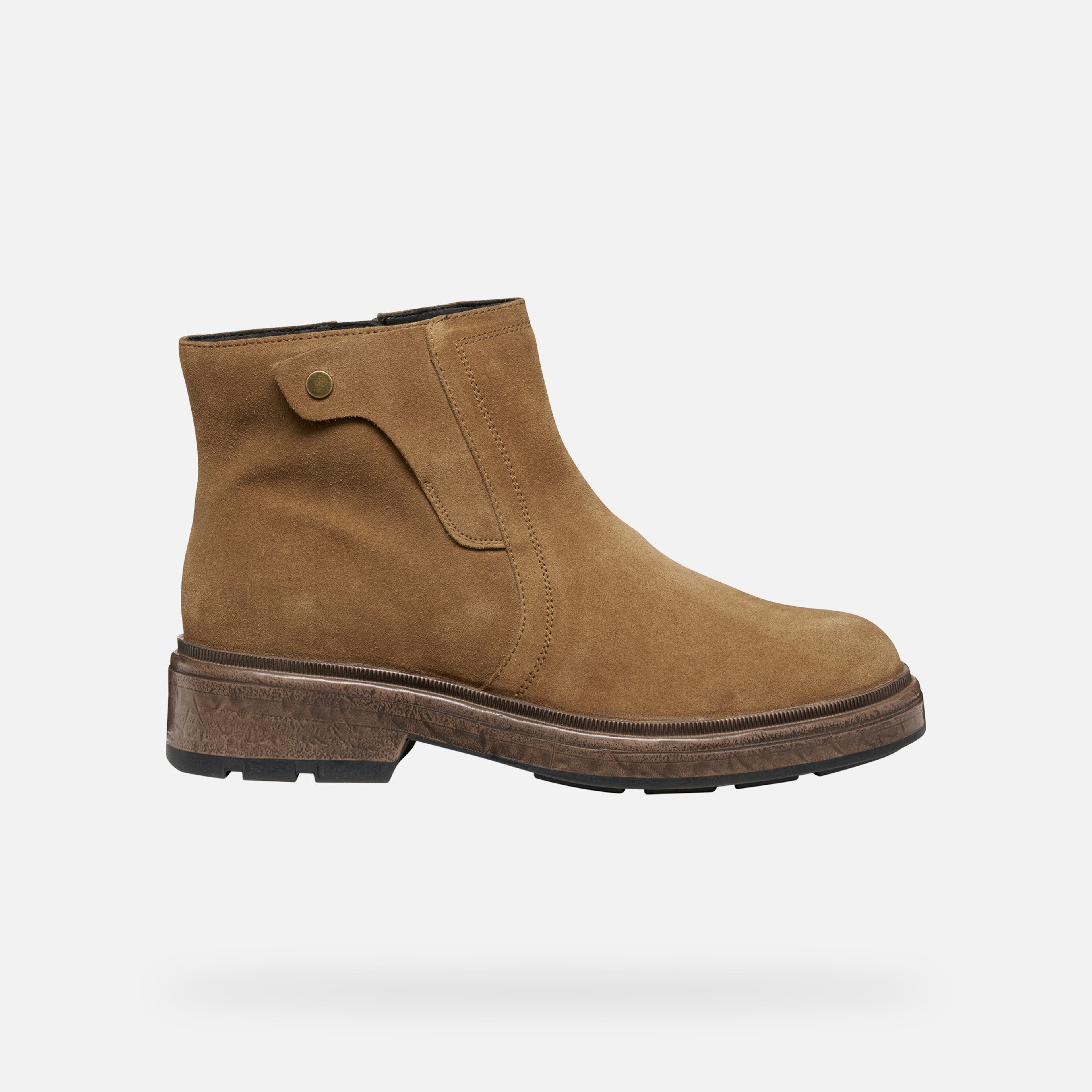 Hnědá dámská kotníková obuv Geox Swelen - 002