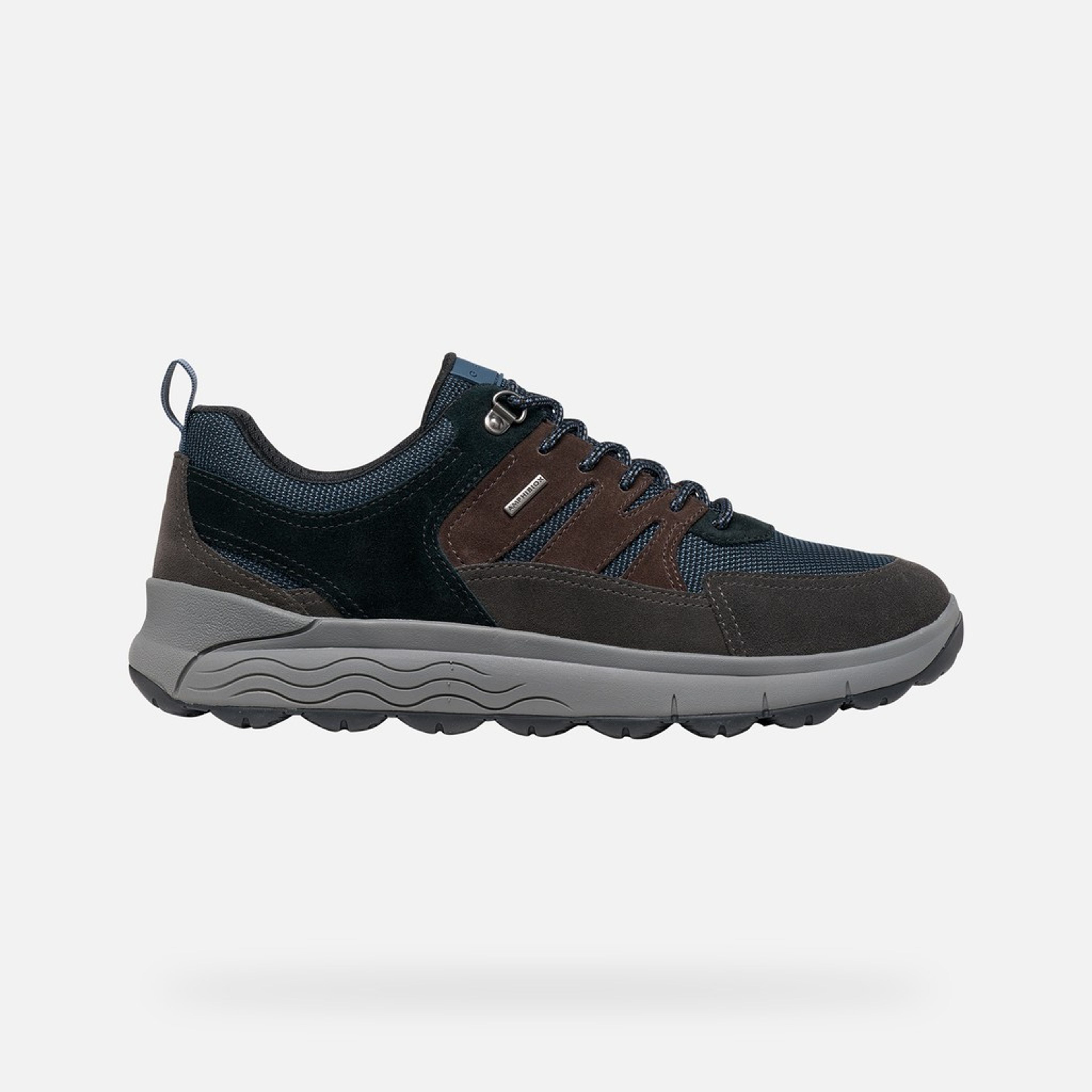 Ciemnobrązowe sneakersy męskie Geox Spherica 4X4 B ABX - 002