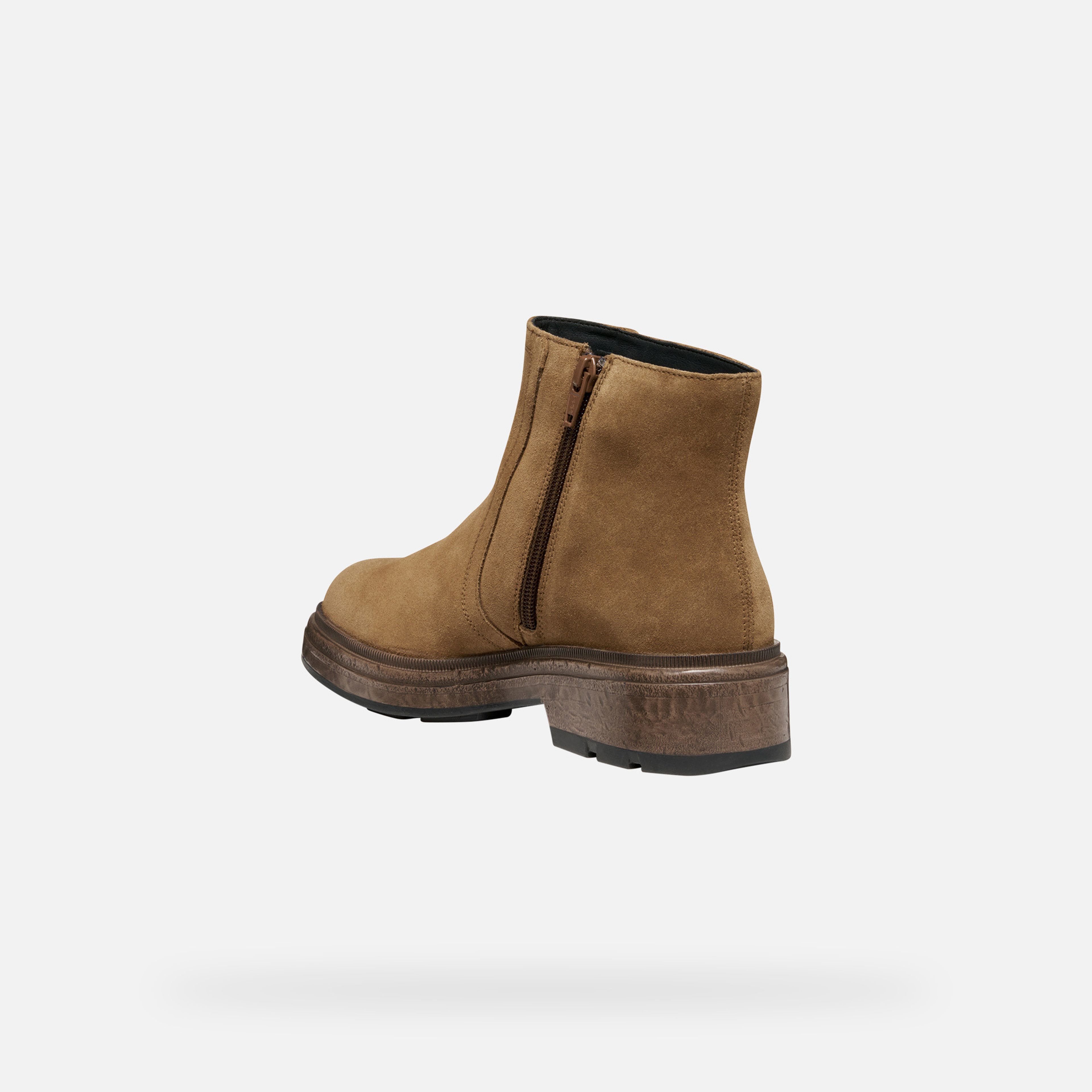 Hnědá dámská kotníková obuv Geox Swelen - 004