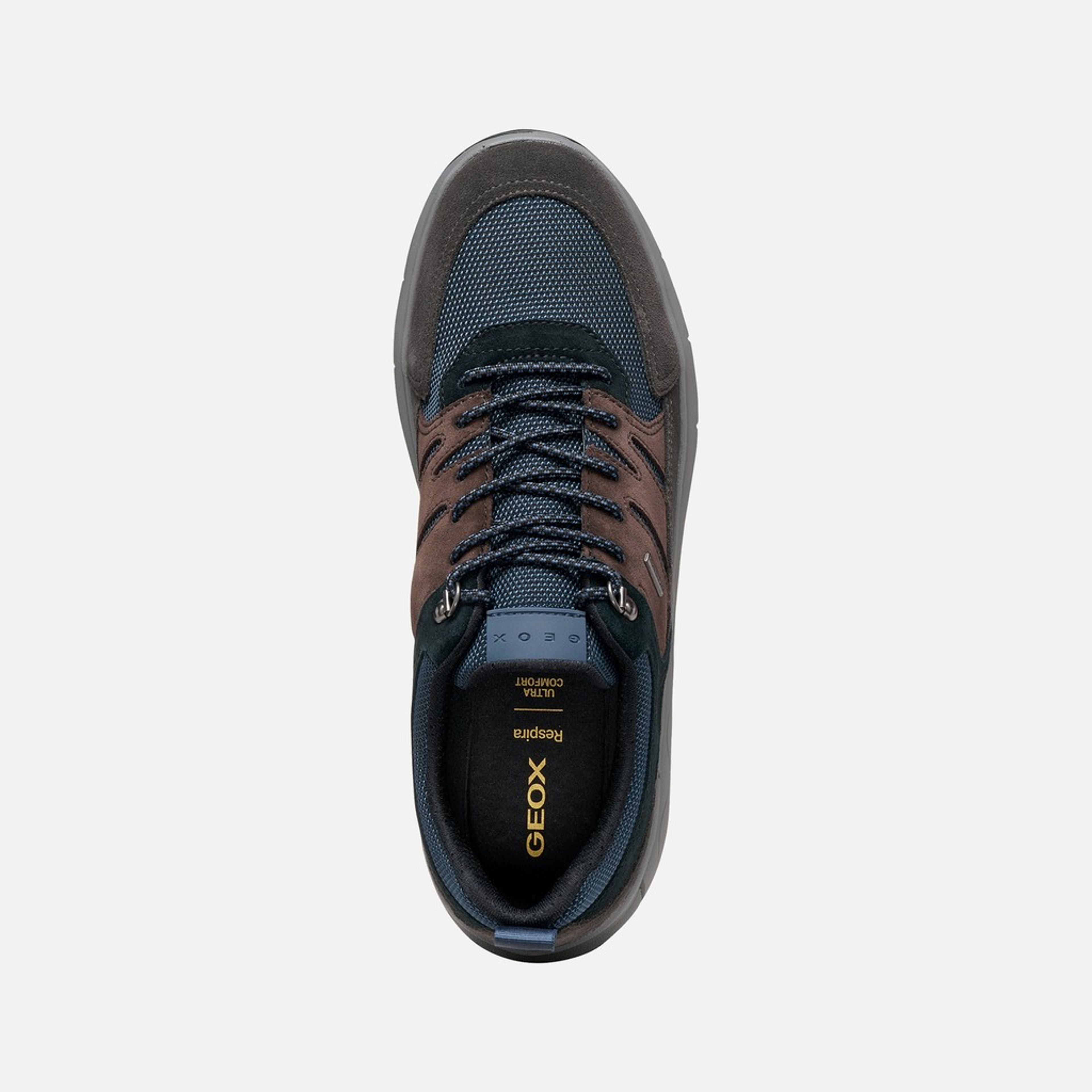 Ciemnobrązowe sneakersy męskie Geox Spherica 4X4 B ABX - 006