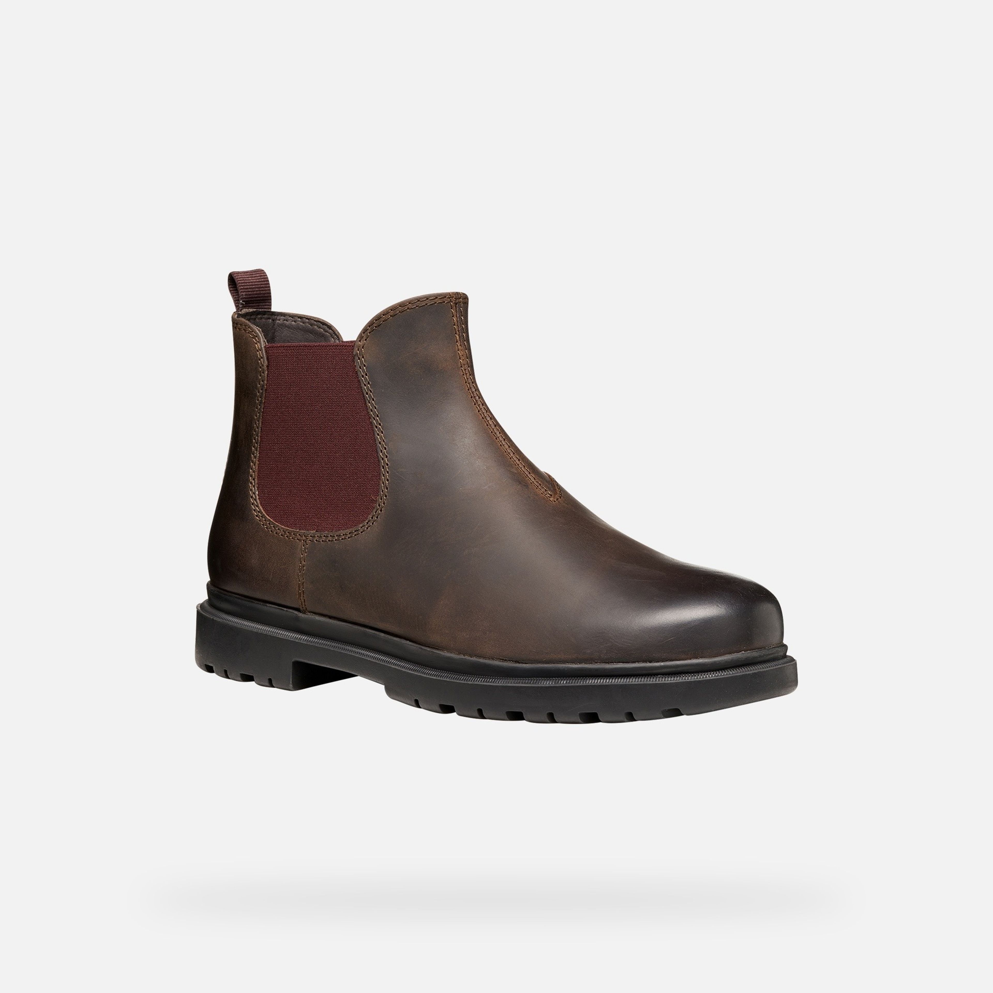Brązowe męskie buty za kostkę Geox Andalo - 003