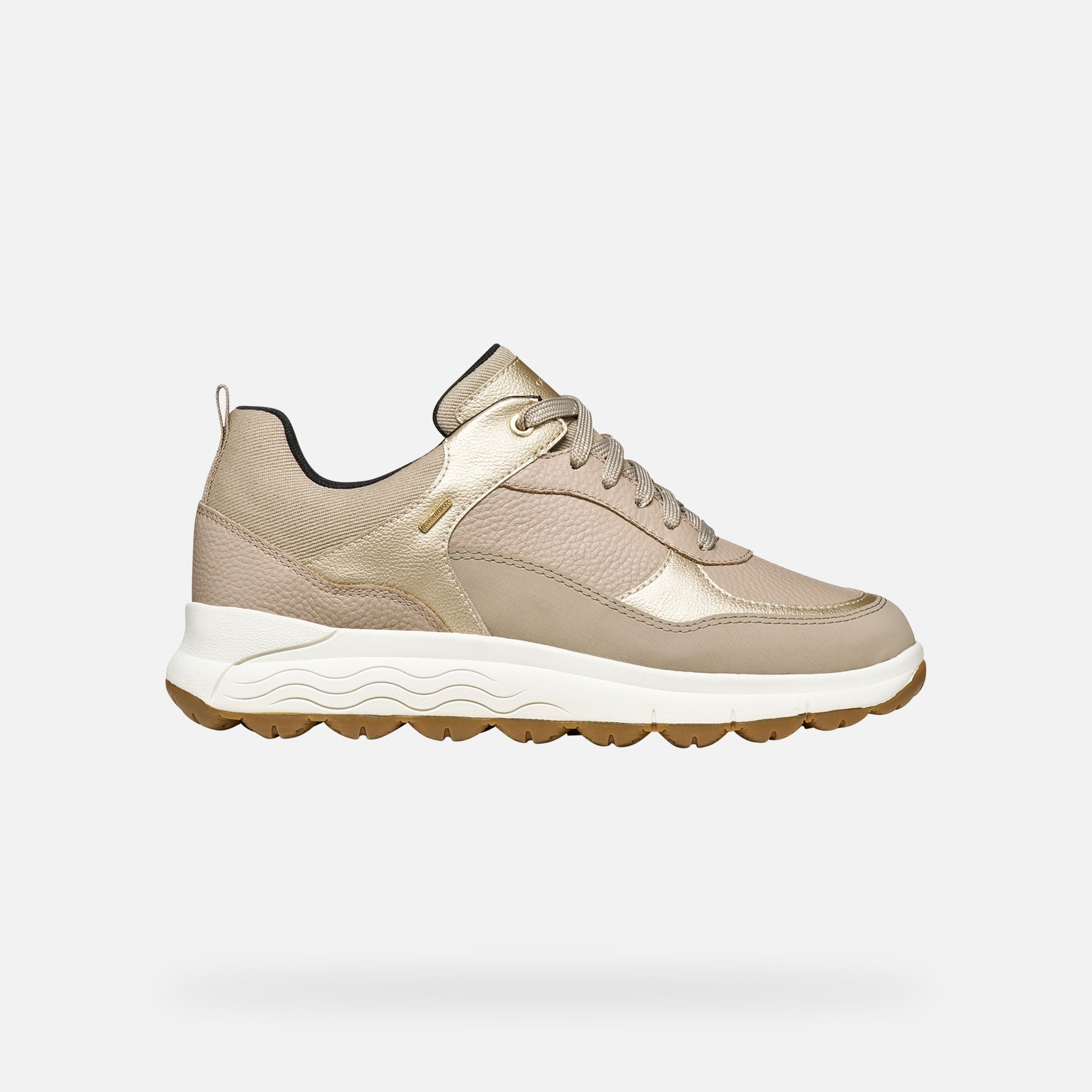 Beżowe sneakersy damskie Geox Spherica 4X4 B ABX - 002