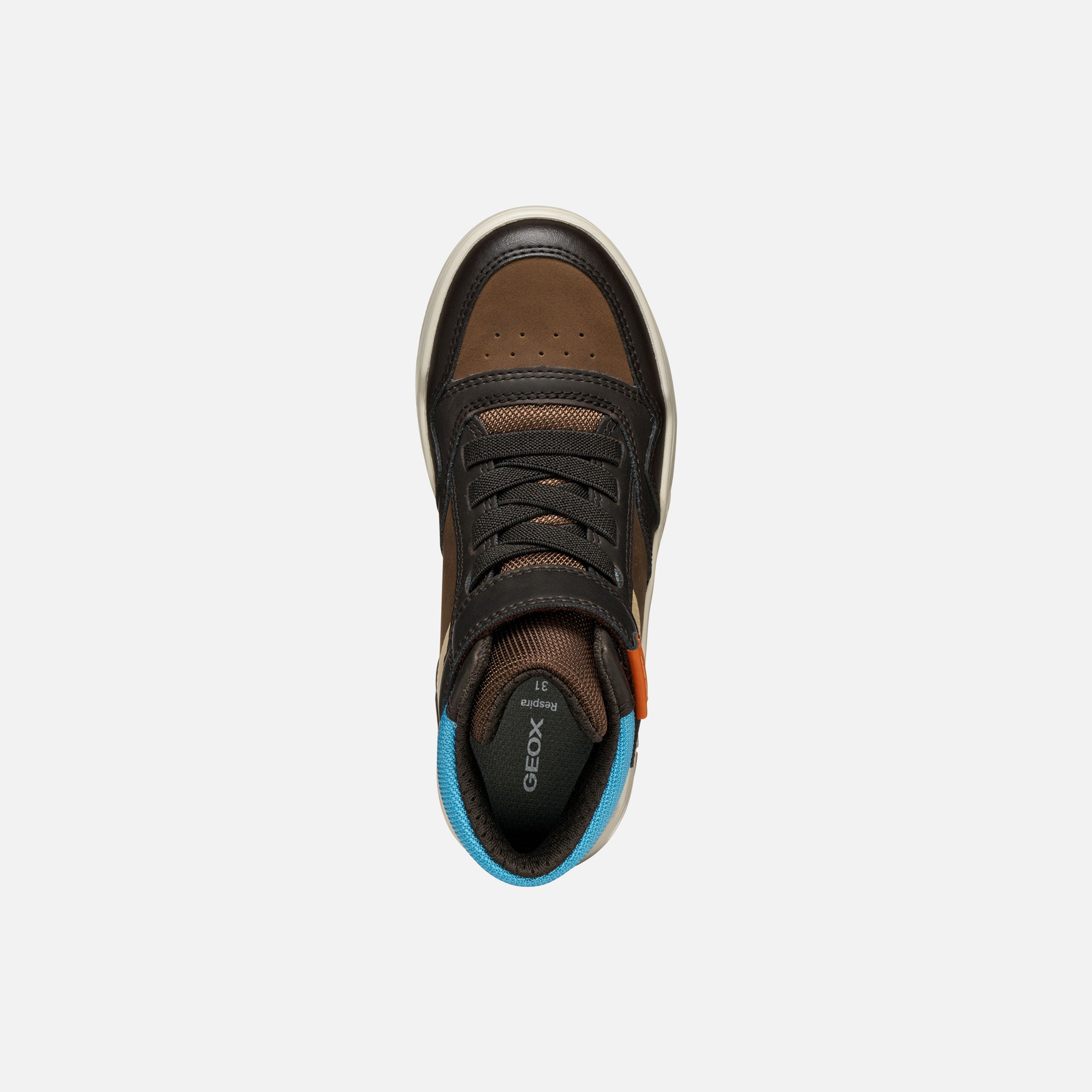 Tmavě hnědé chlapecké tenisky Geox Perth - 006