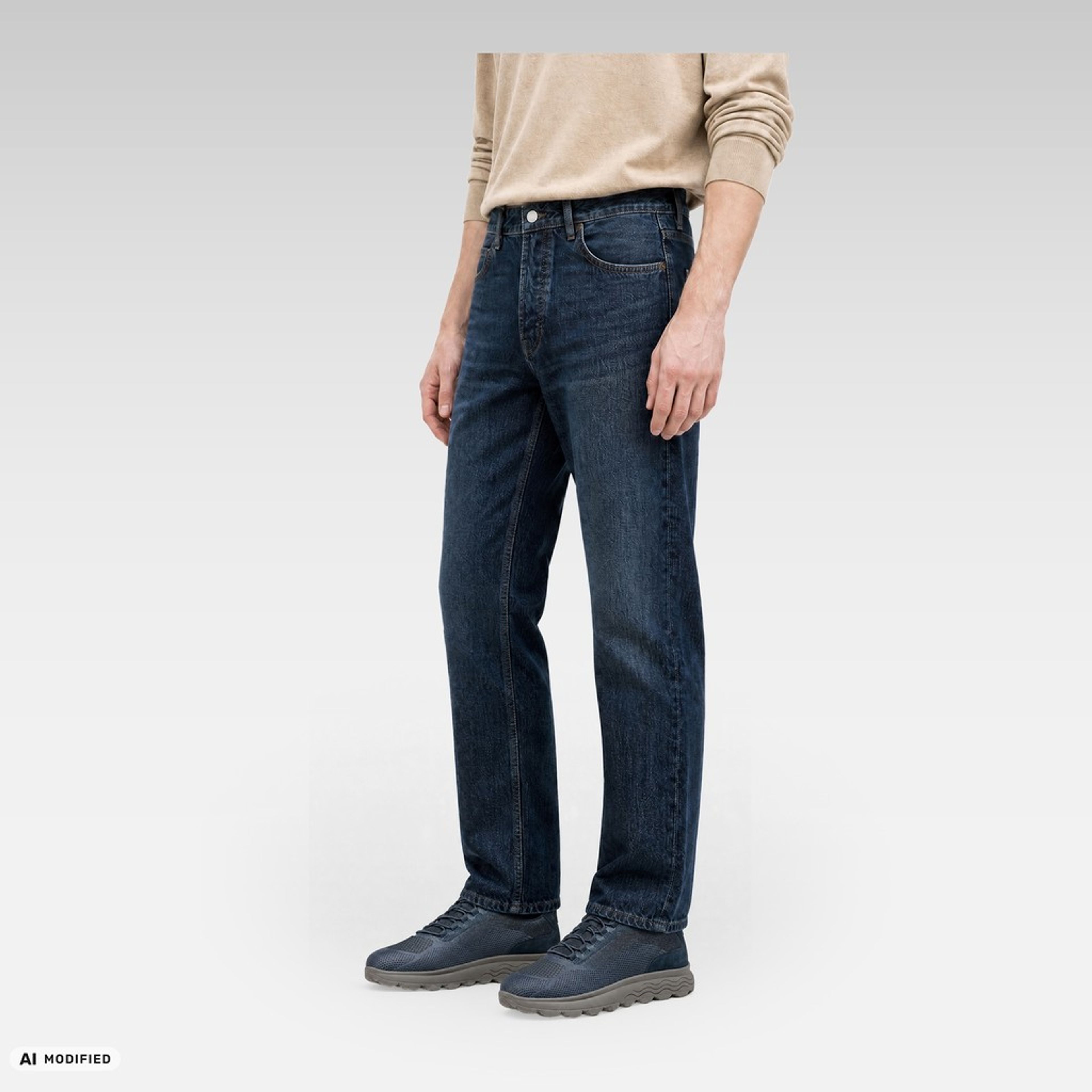 Sneakers albastru închis pentru bărbați Geox Spherica Plus WR - 010