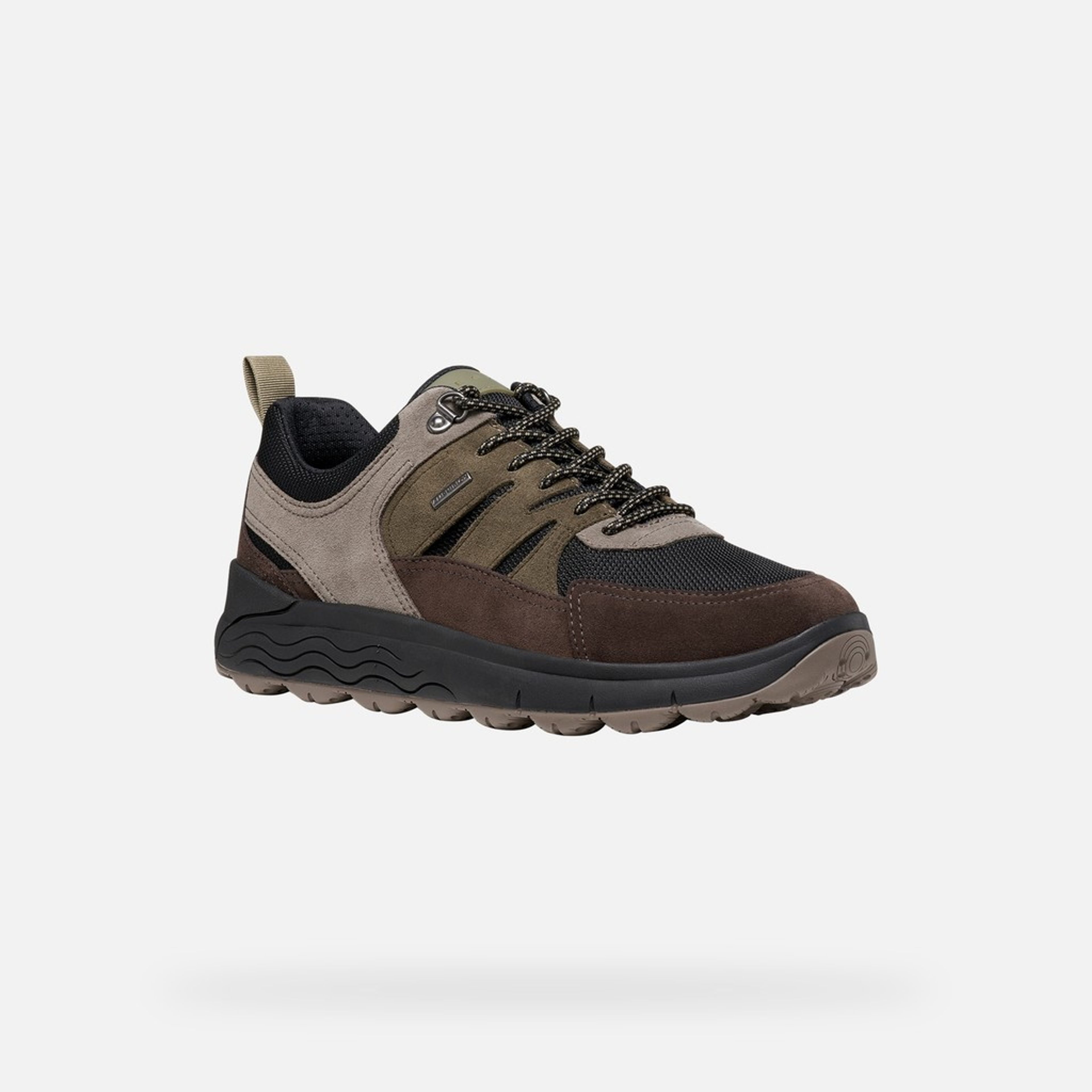 Ciemnobrązowe męskie sneakersy Geox Spherica 4X4 B ABX - 003