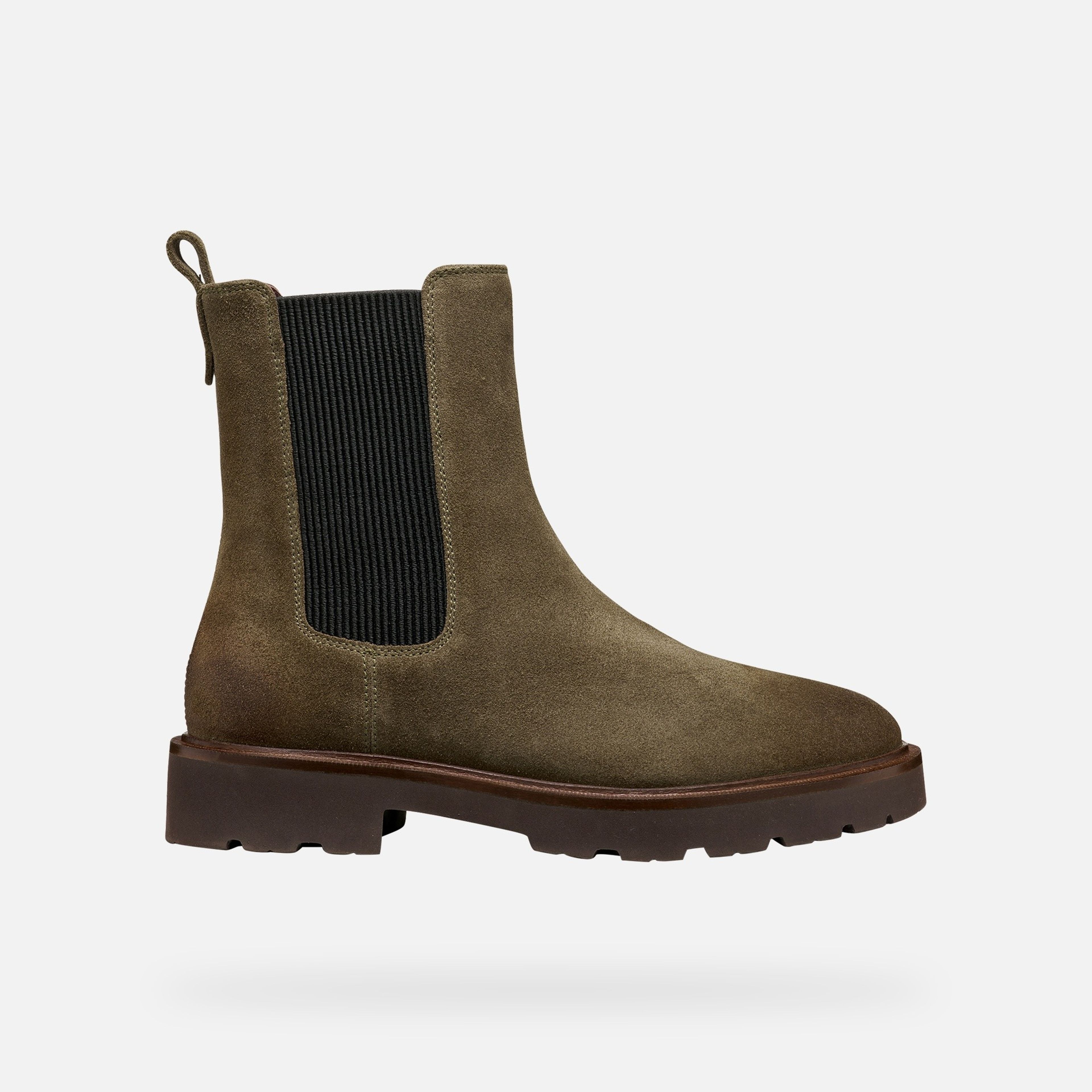 Khaki obuwie za kostkę damskie Geox Norize - 002