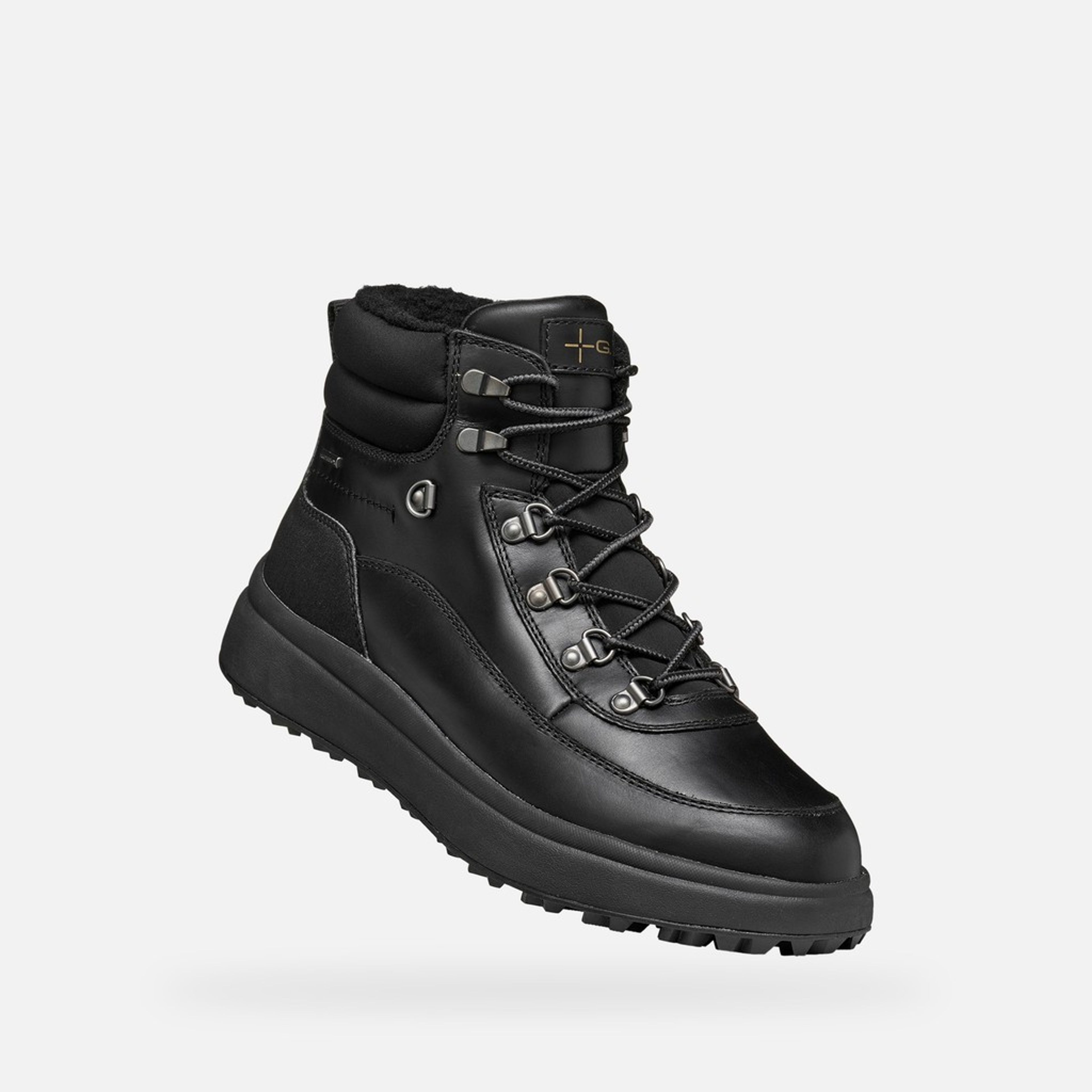 Černá pánská kotníková obuv Geox Granito + Grip B A - 005
