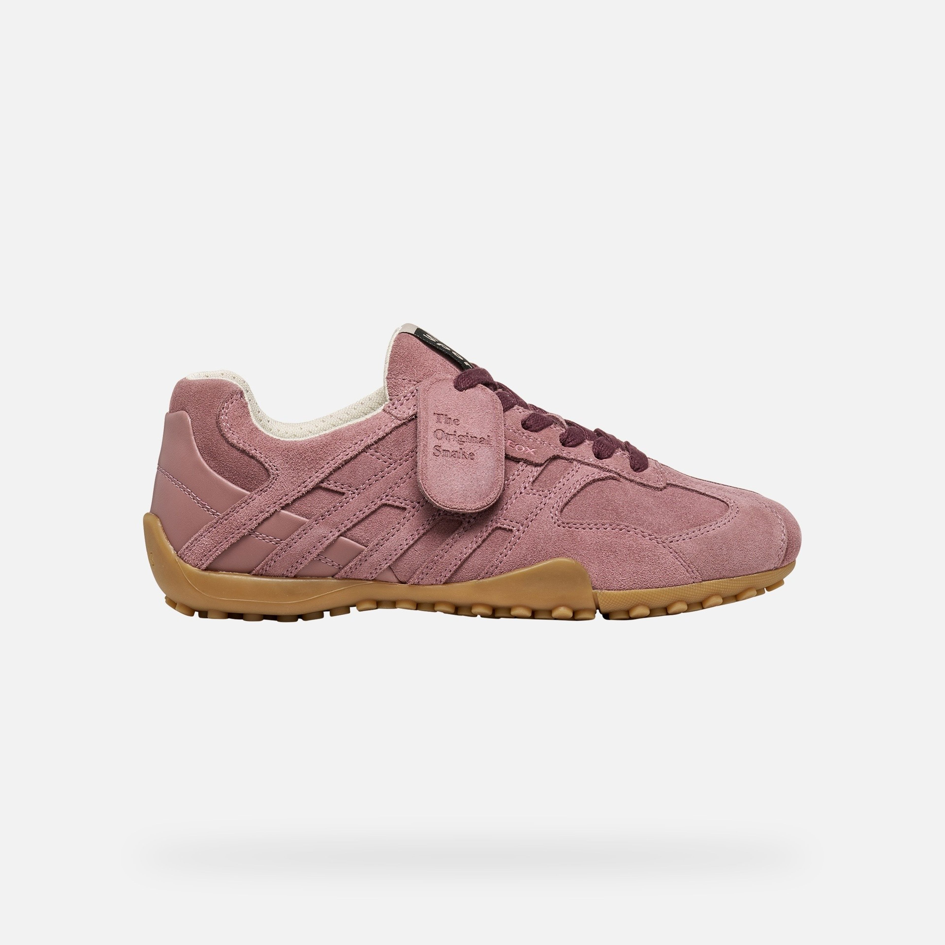 Růžové dámské tenisky Geox Snake - 002