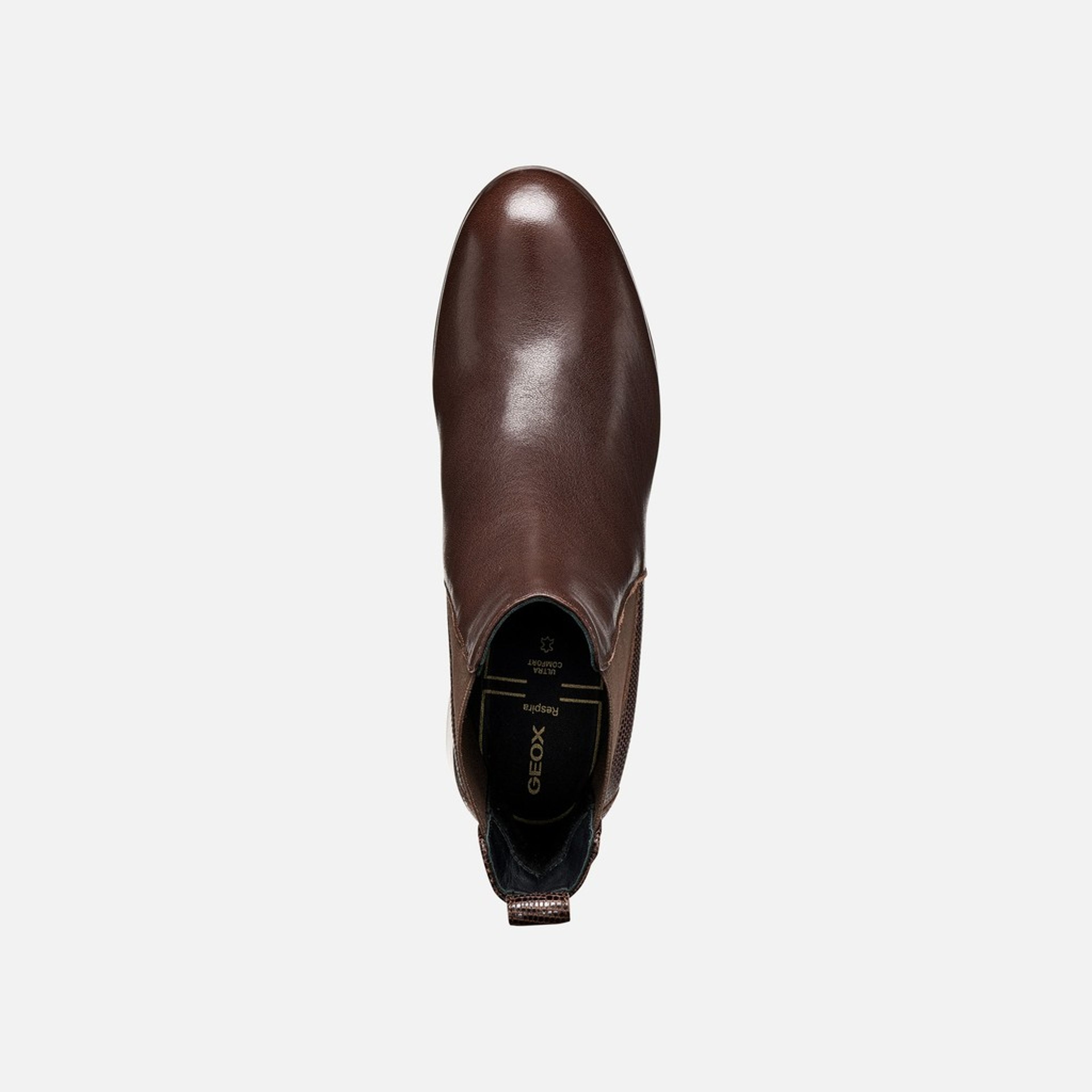 Tmavě hnědá dámská kotníková obuv Geox Walk Pleasure 55T - 006