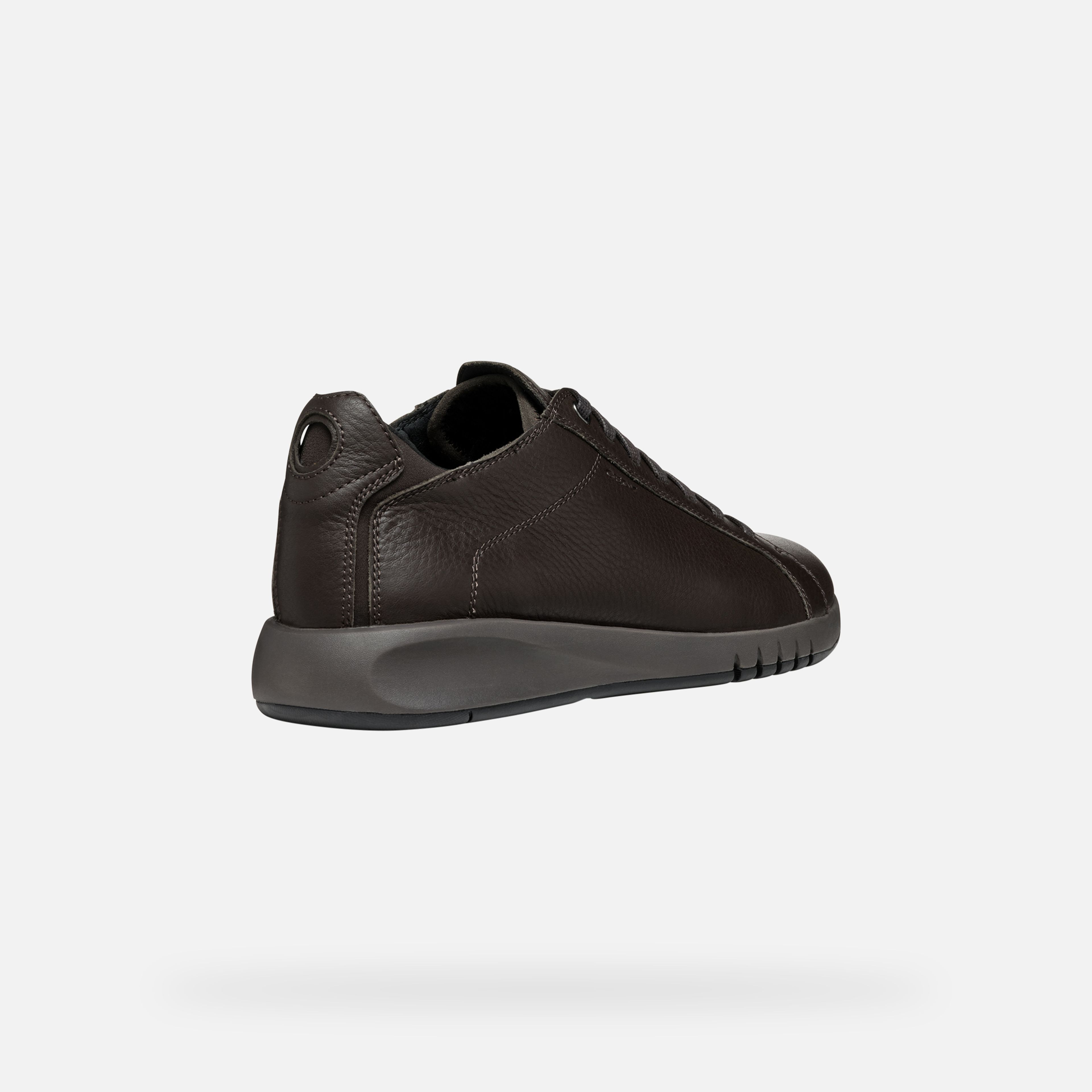 Brązowe męskie trampki Geox Aerantis - 005