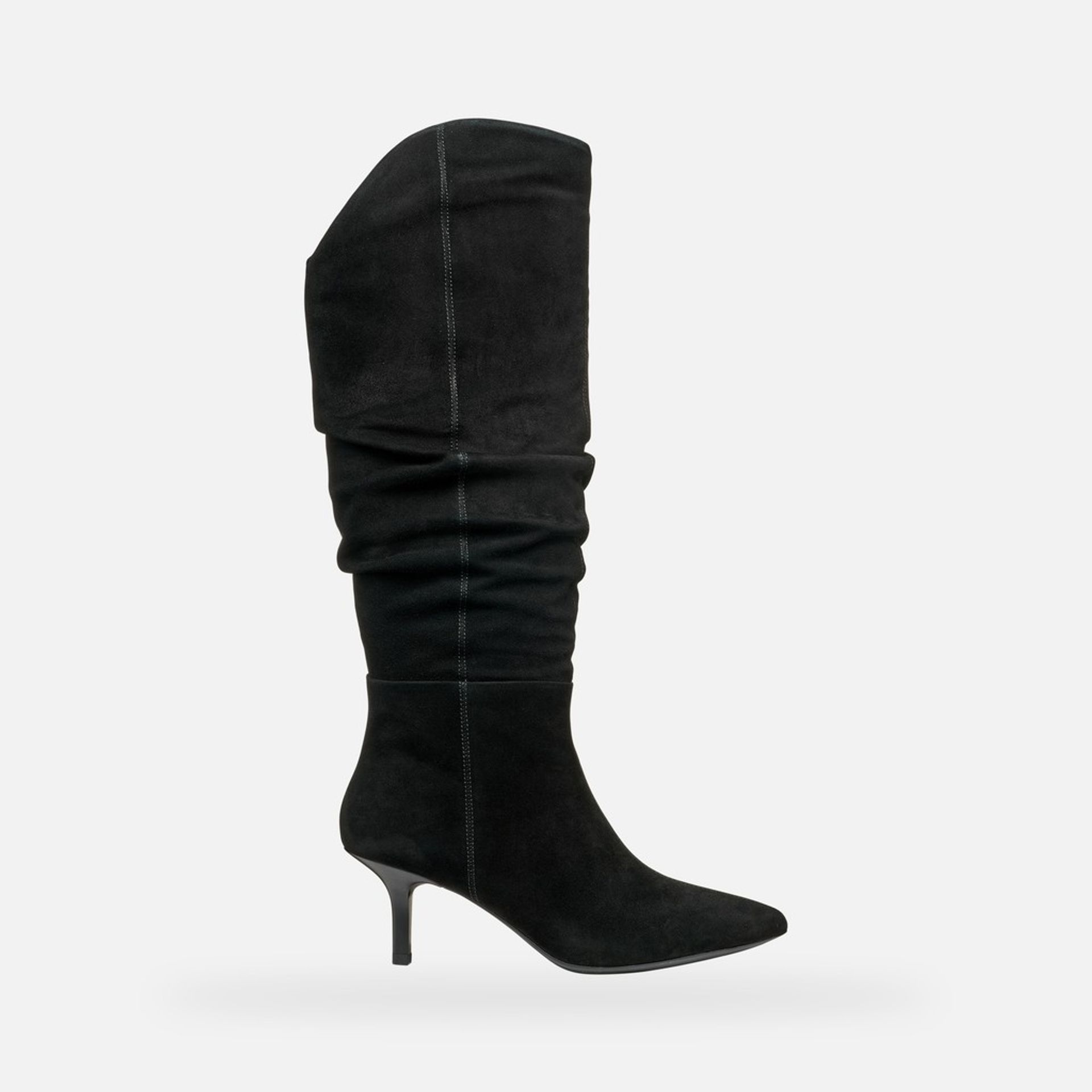 Czarne kozaki damskie Geox Kleopy - 001