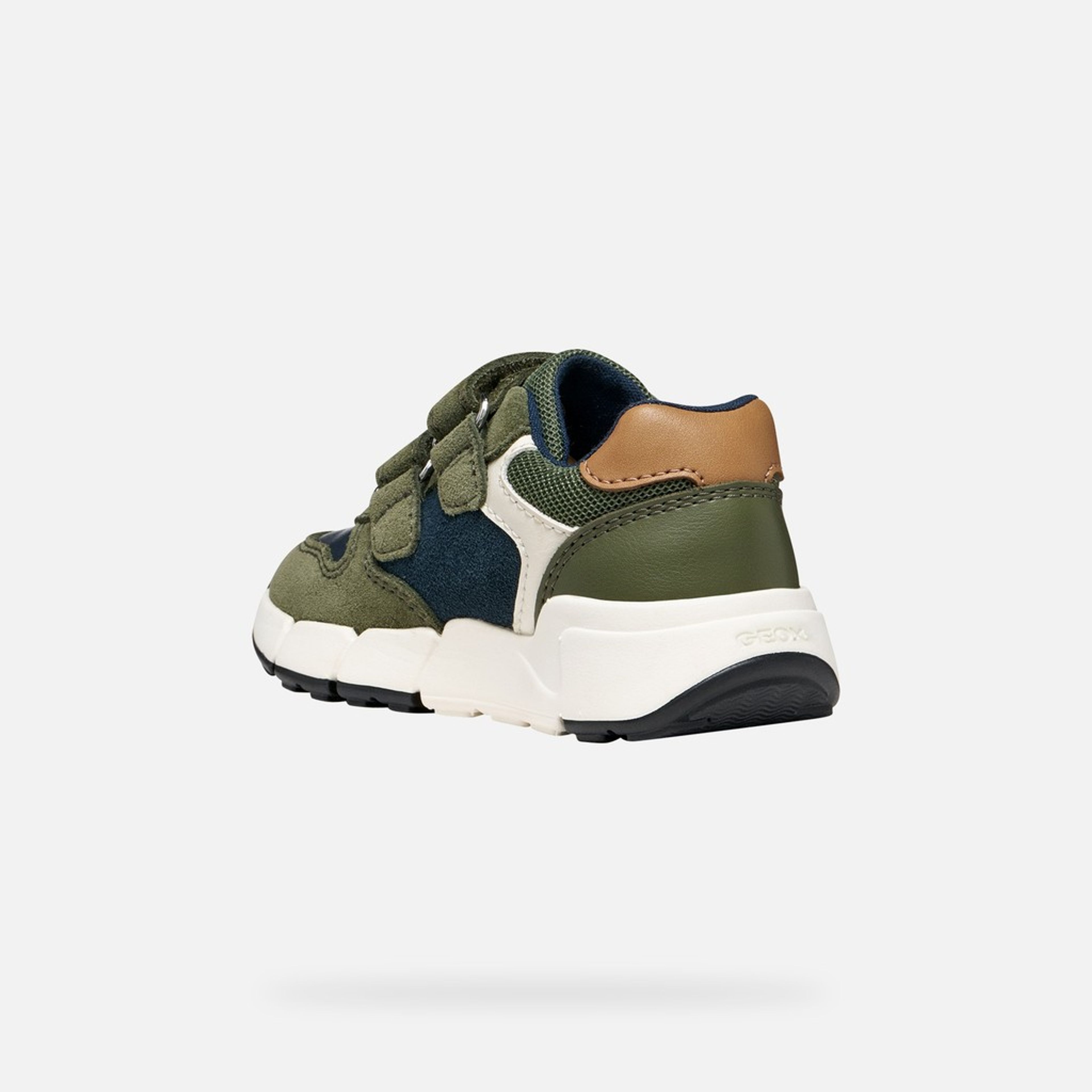 Khaki chlapčenské tenisky Geox Flexyper Mini - 004