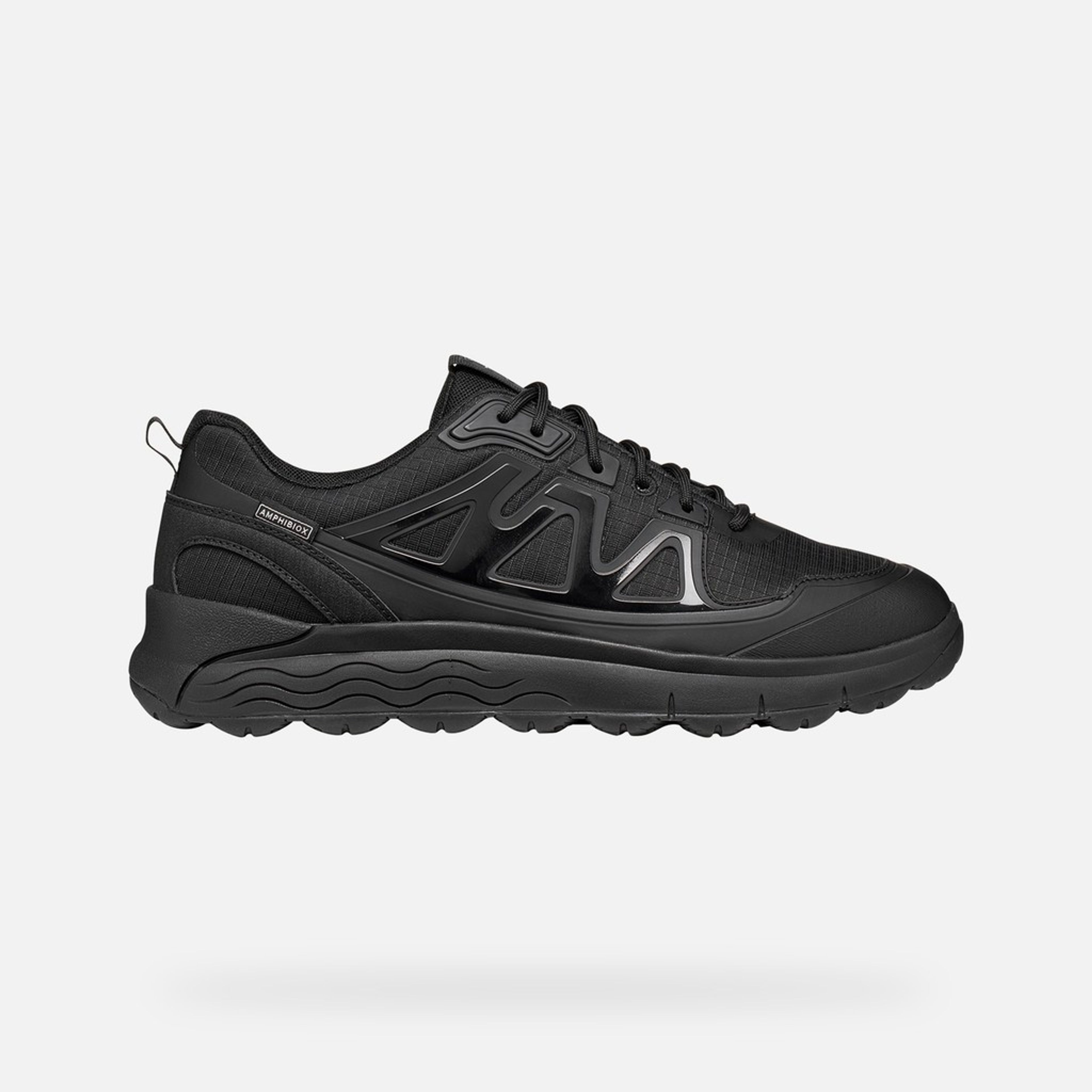 Czarne męskie sneakersy Geox Spherica 4X4 B ABX - 002