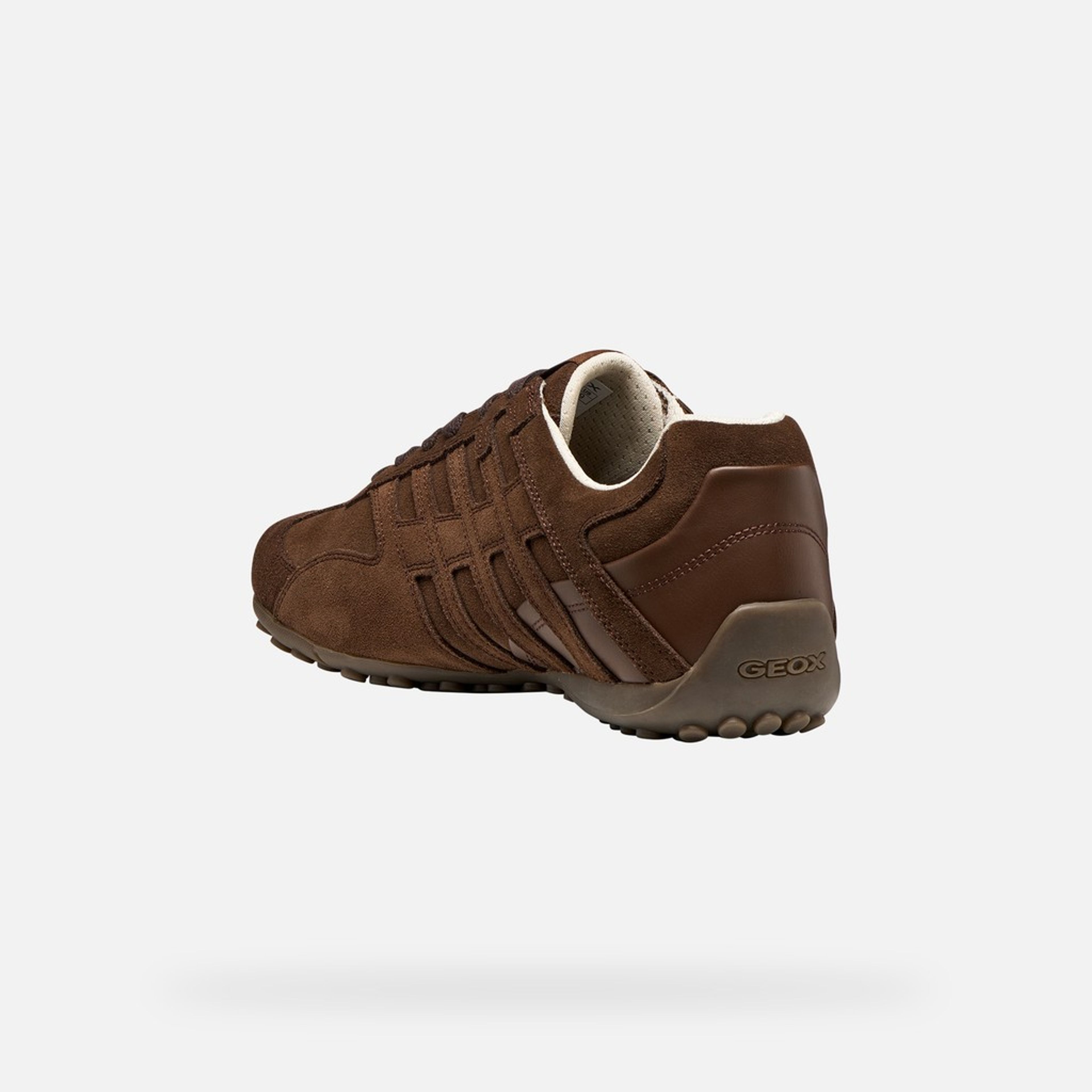 Sneakers maro închis pentru bărbați Geox Snake - 004