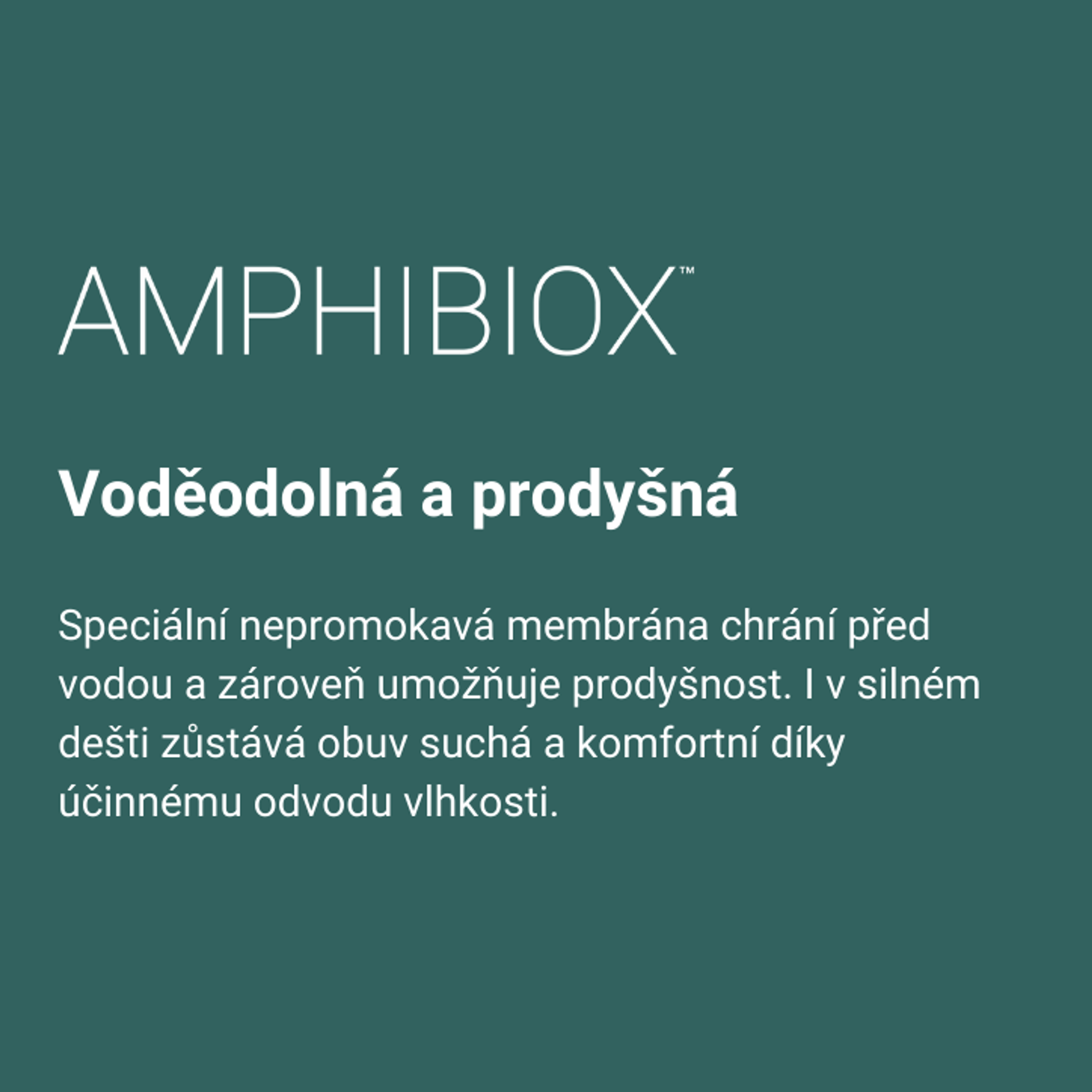 Amphibiox™ vodotěsná ochrana obuvi