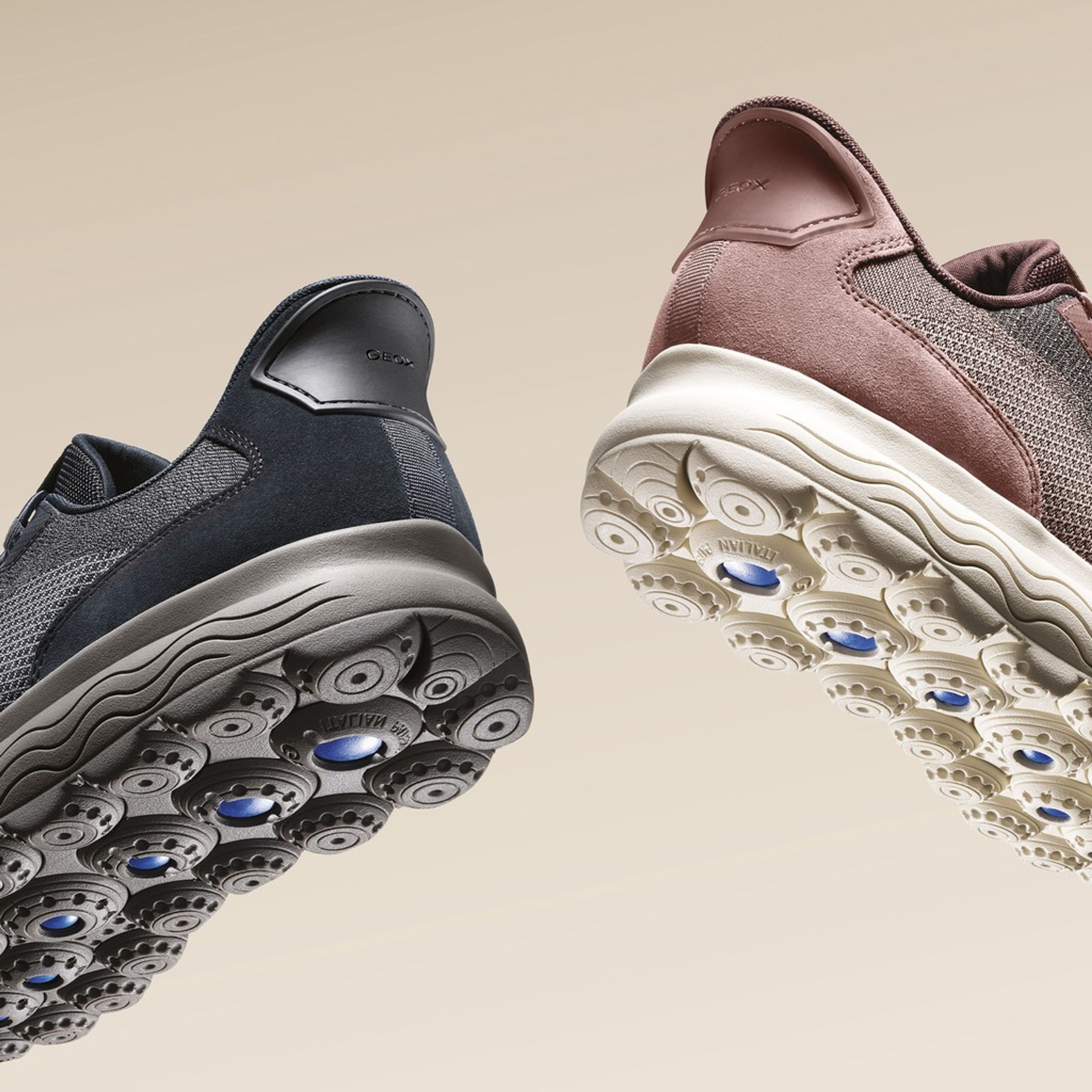Sneakers roz vechi pentru femei Geox Spherica Plus WR - 014