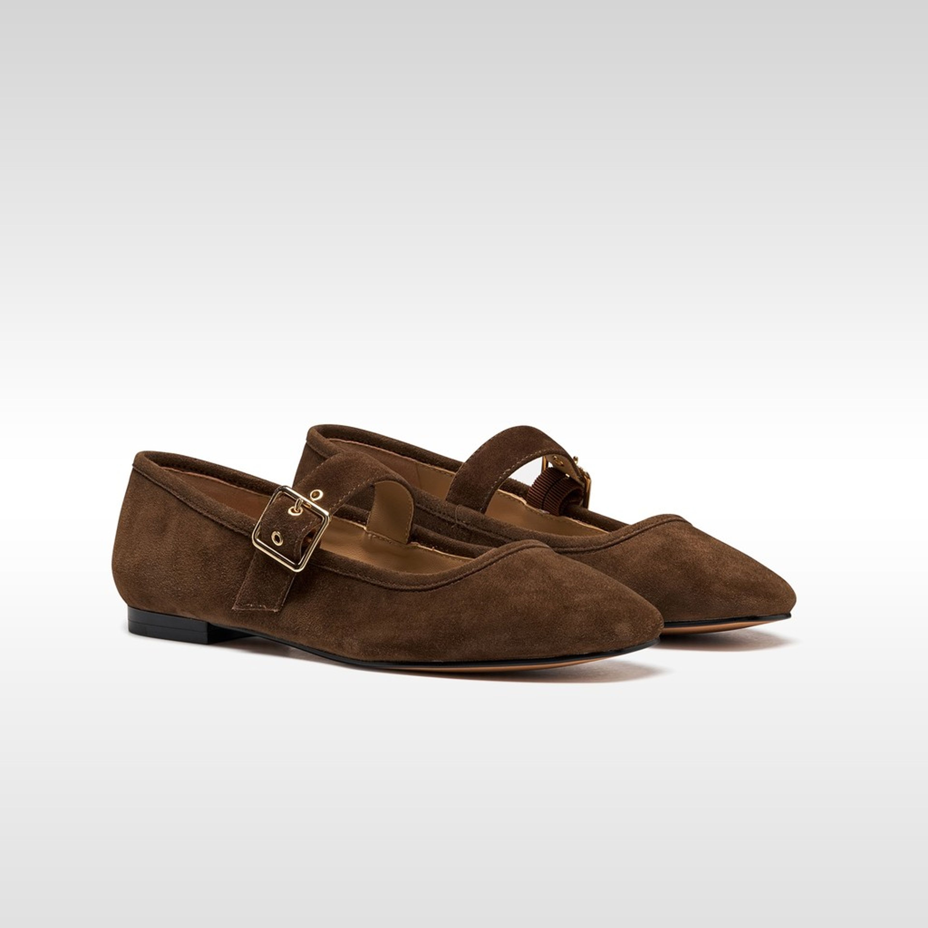 Tmavě hnědé dámské baleríny Geox Azlea - 007
