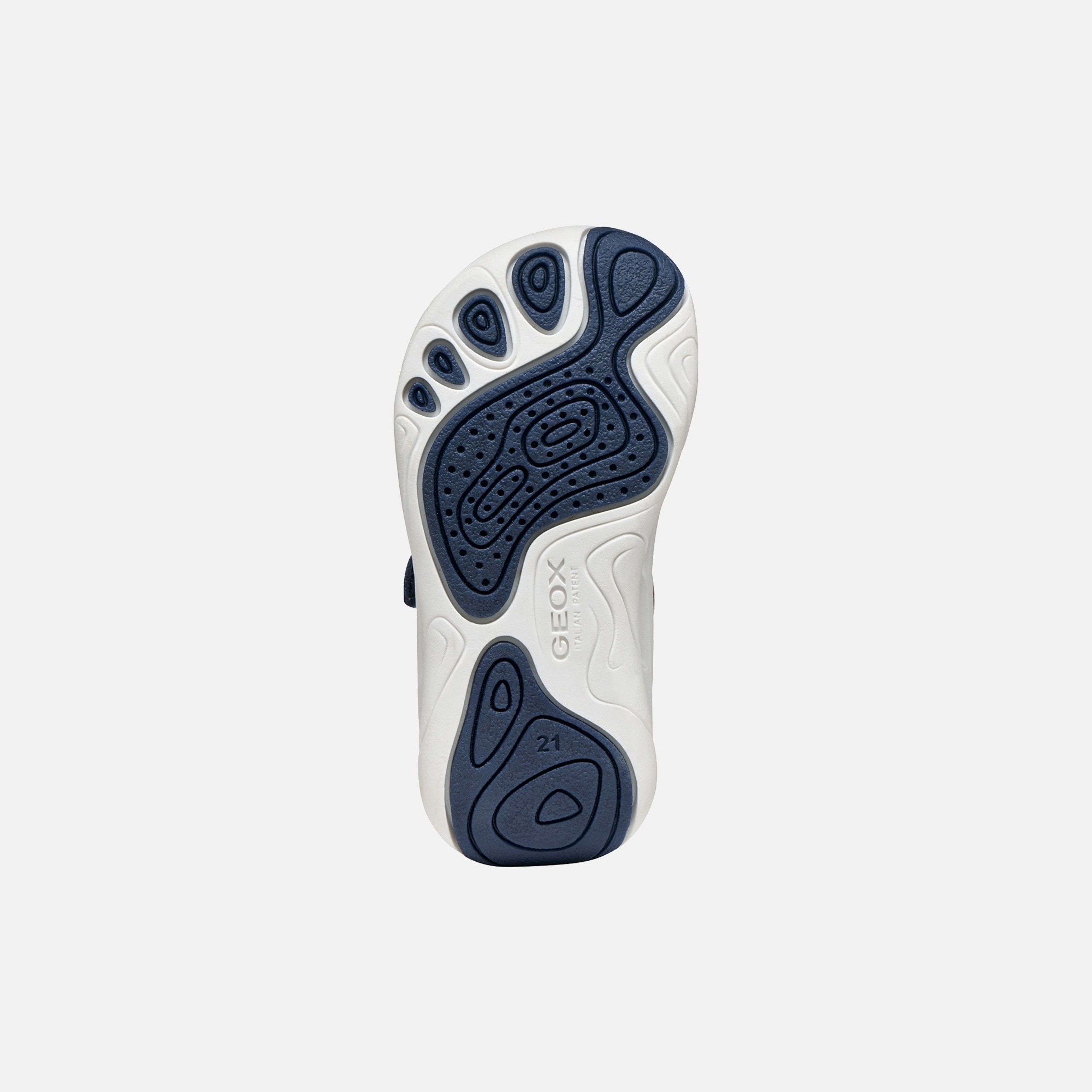 Granatowe chłopięce tenisówki barefoot Geox Foot-run - 007