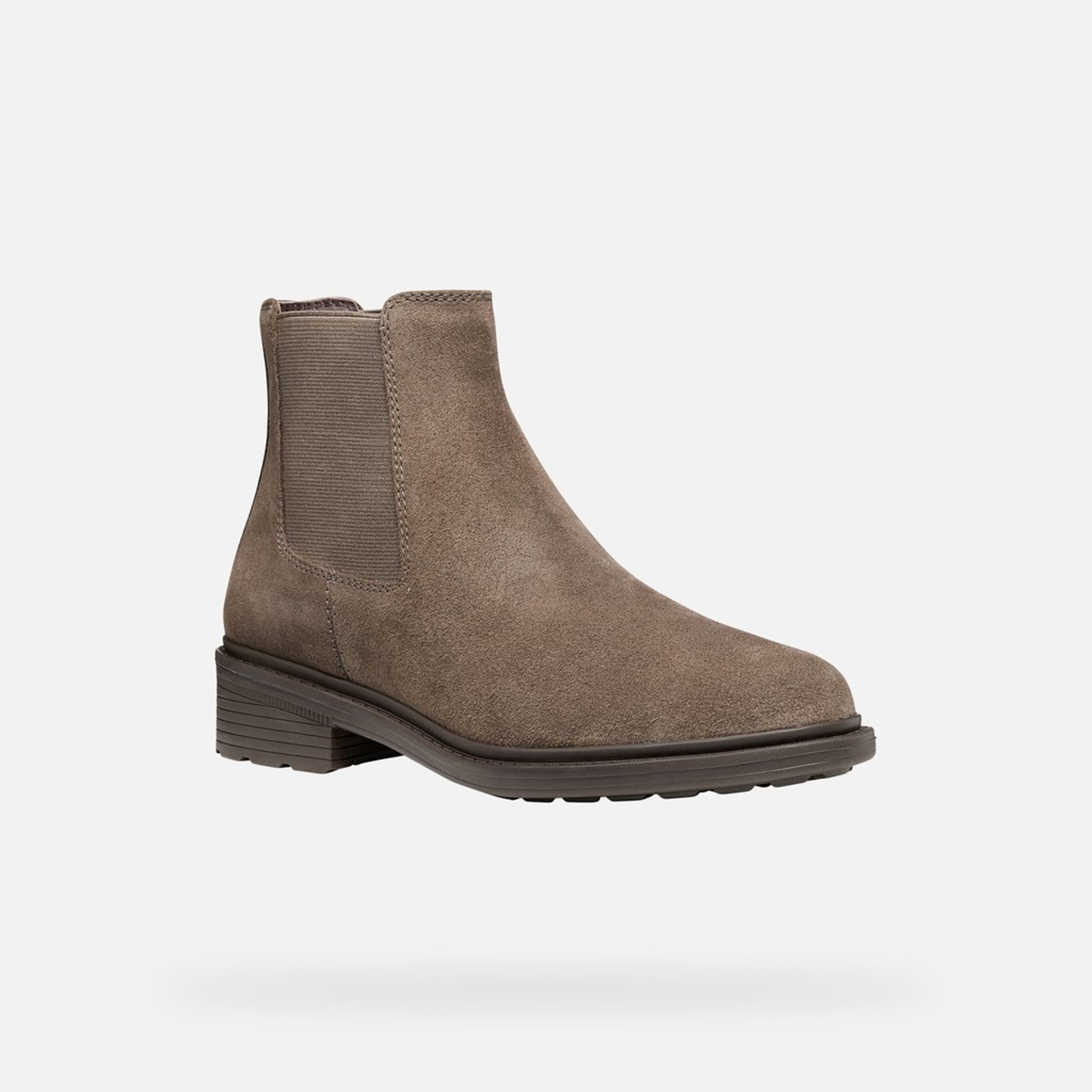 Tmavě hnědá dámská kotníková obuv Geox Walk Pleasure - 003