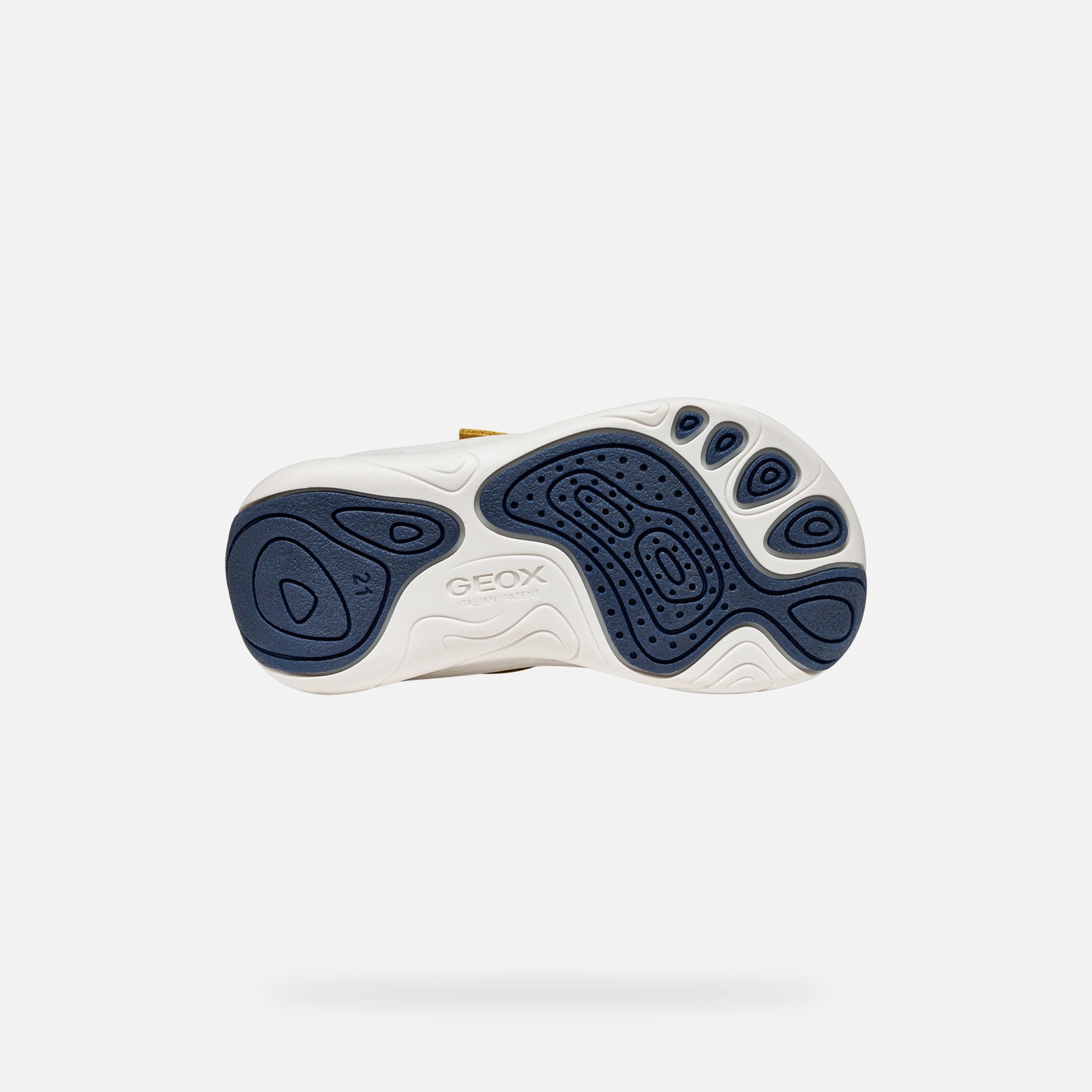 Žltá chlapčenská barefoot obuv Geox Foot-Run - 007