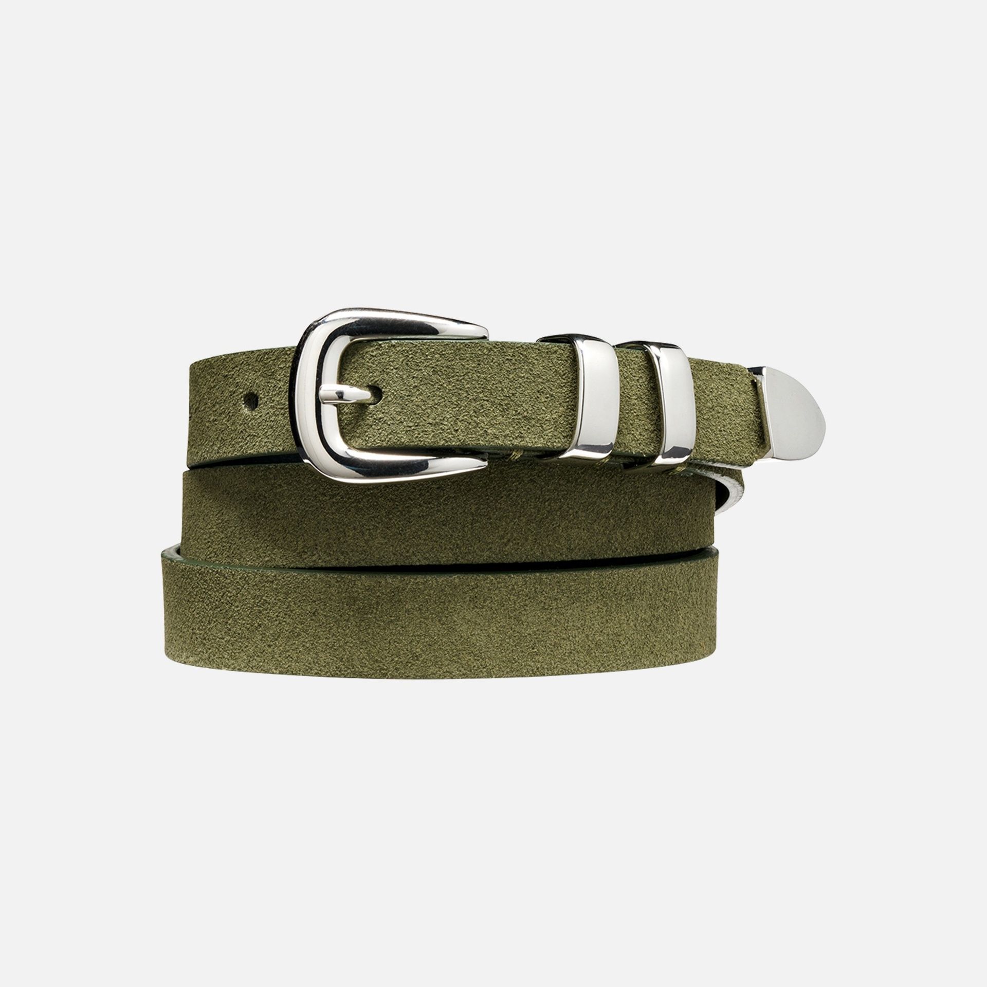 Khaki dámský pásek Geox - 001