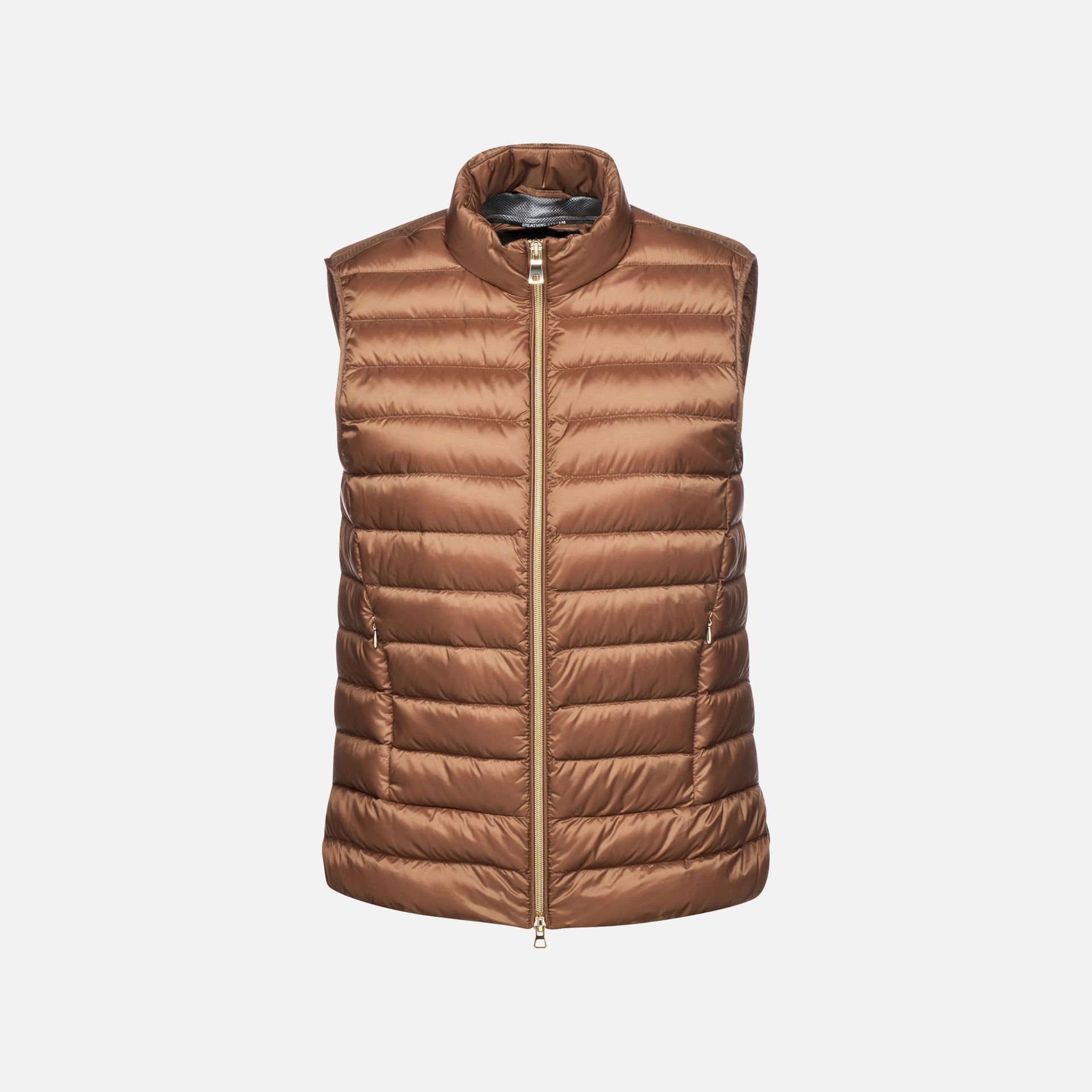 Tmavě hnědá dámská vesta Geox Jaysen - 001