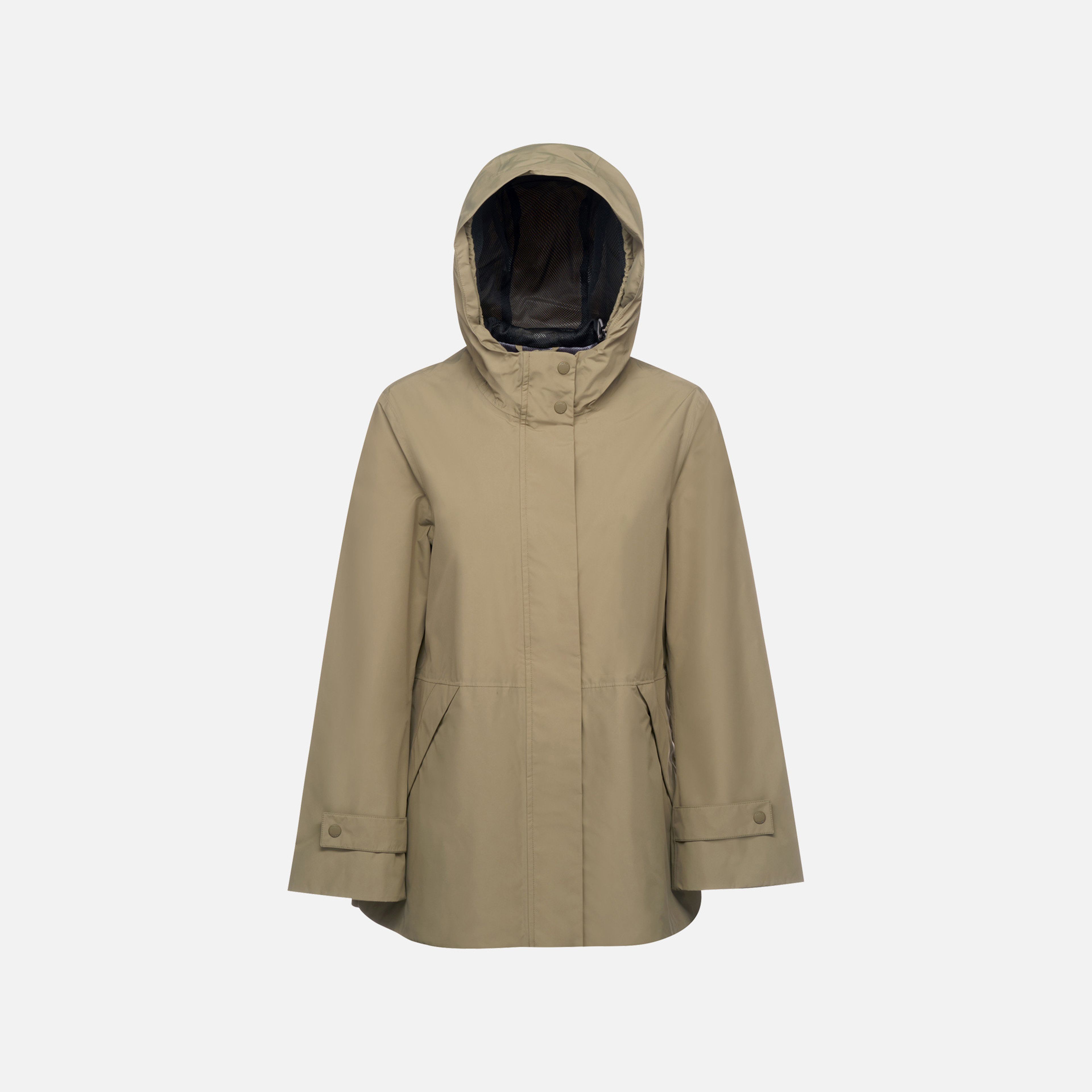 Khaki dámská parka Geox Hoara